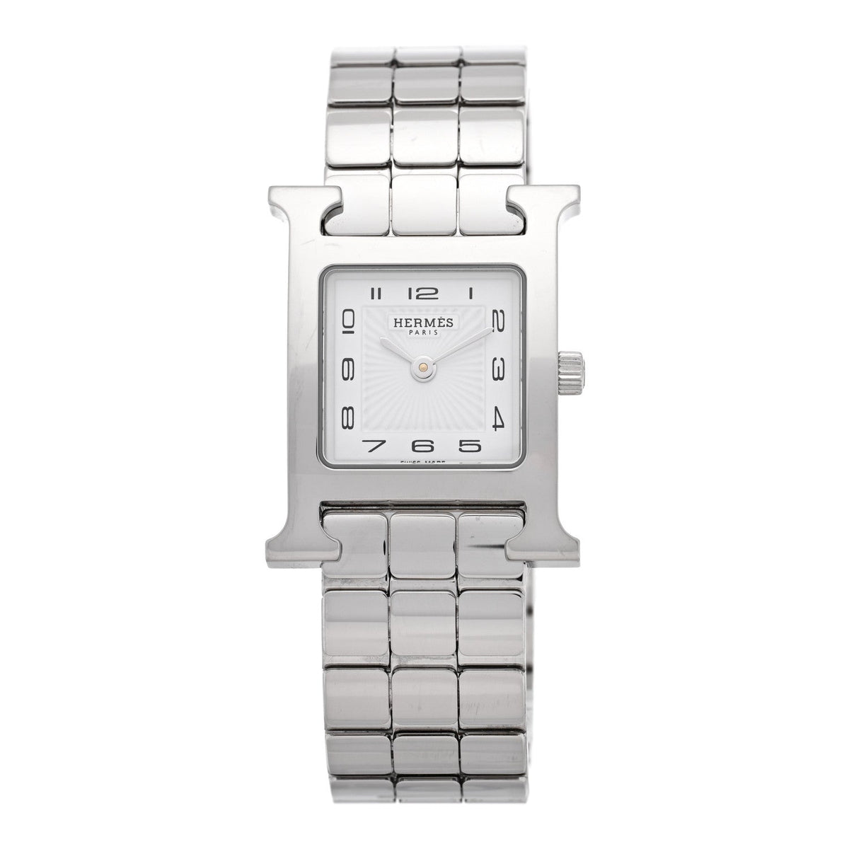 Hermes Heure H 21MM Quartz Watch Stainless Steel