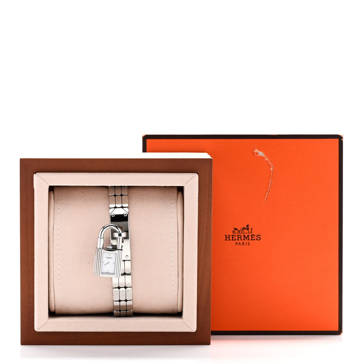 Hermes Kelly 16MM Quartz Watch Stainless Steel