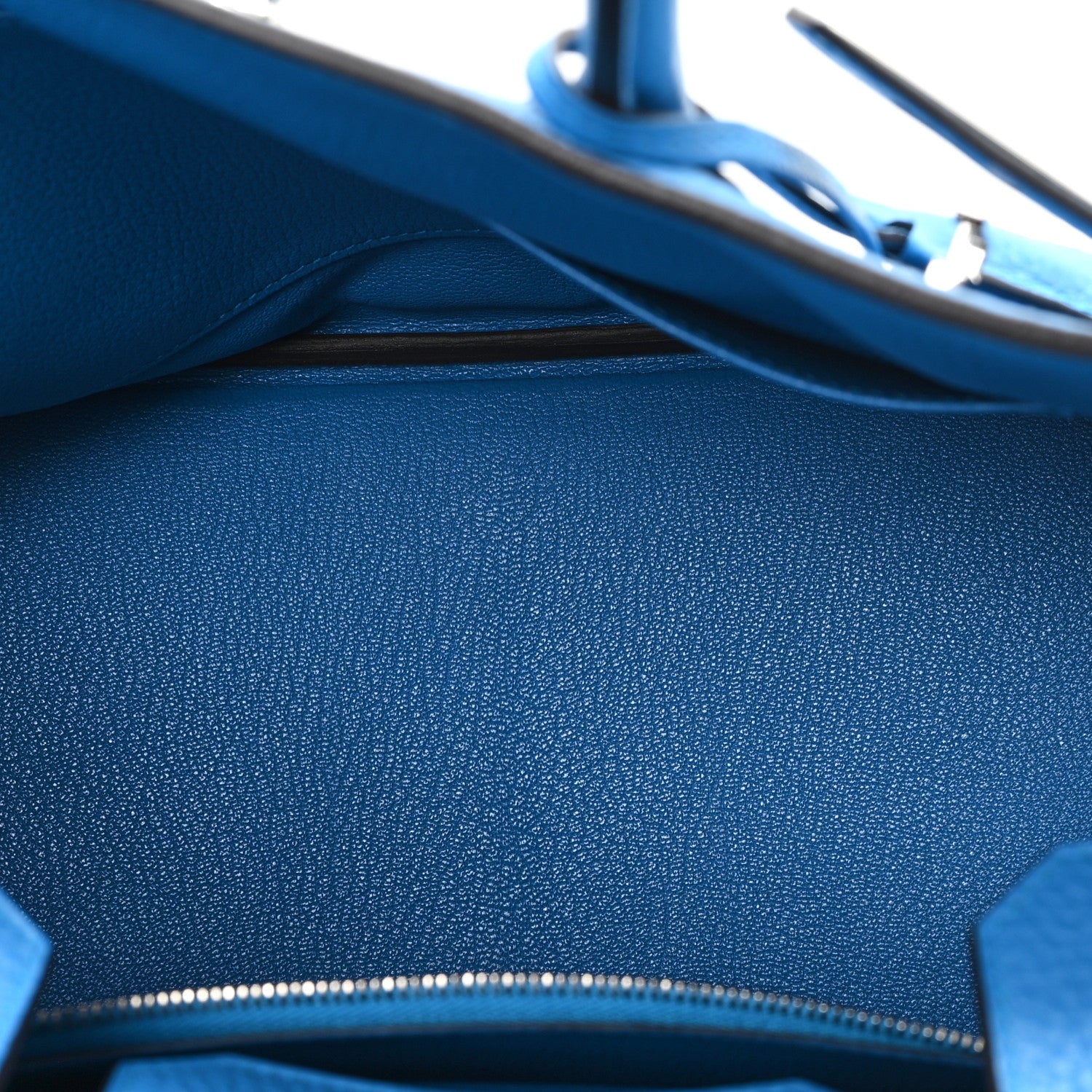 HERMES BIRKIN 30 BLEU ZANZIBAR TOGO SILVER HARDWARE