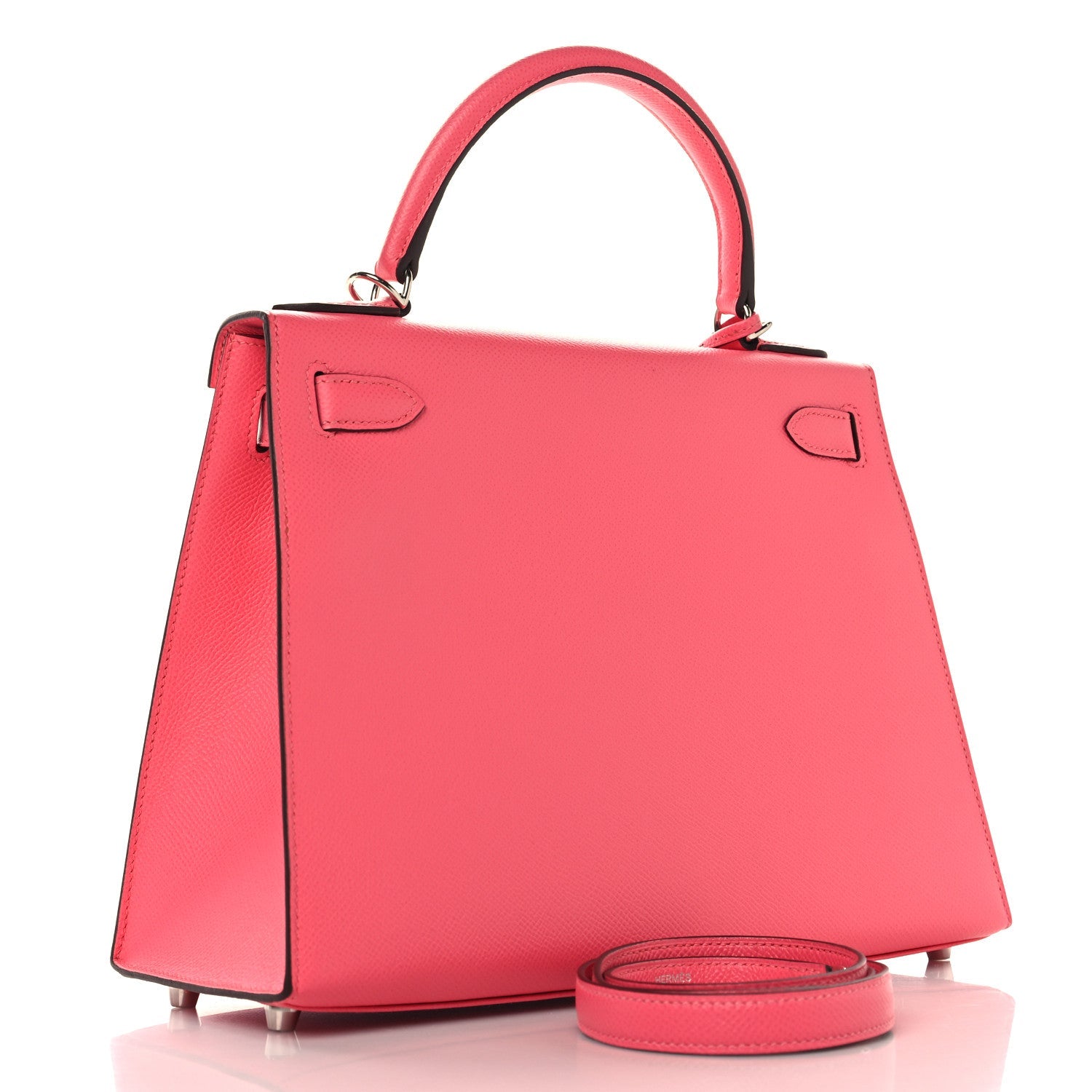 エルメス ケリー 28 外縫い Rose Azalee エプソン シルバー金具 HERMES KELLY 28 SELLIER ROSE AZALEE EPSOM SILVER HARDWARE
