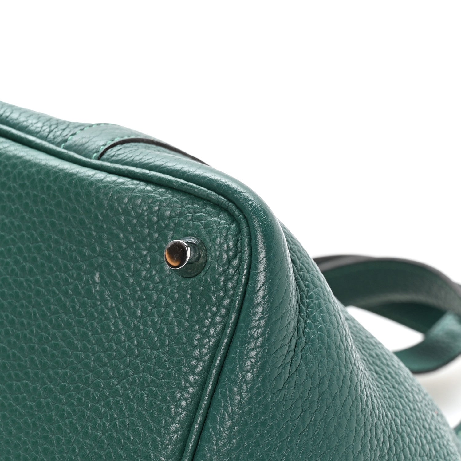 HERMES PICOTIN LOCK PM 18 MALACHITE TAURILLON CLEMENCE SILVER HARDWARE