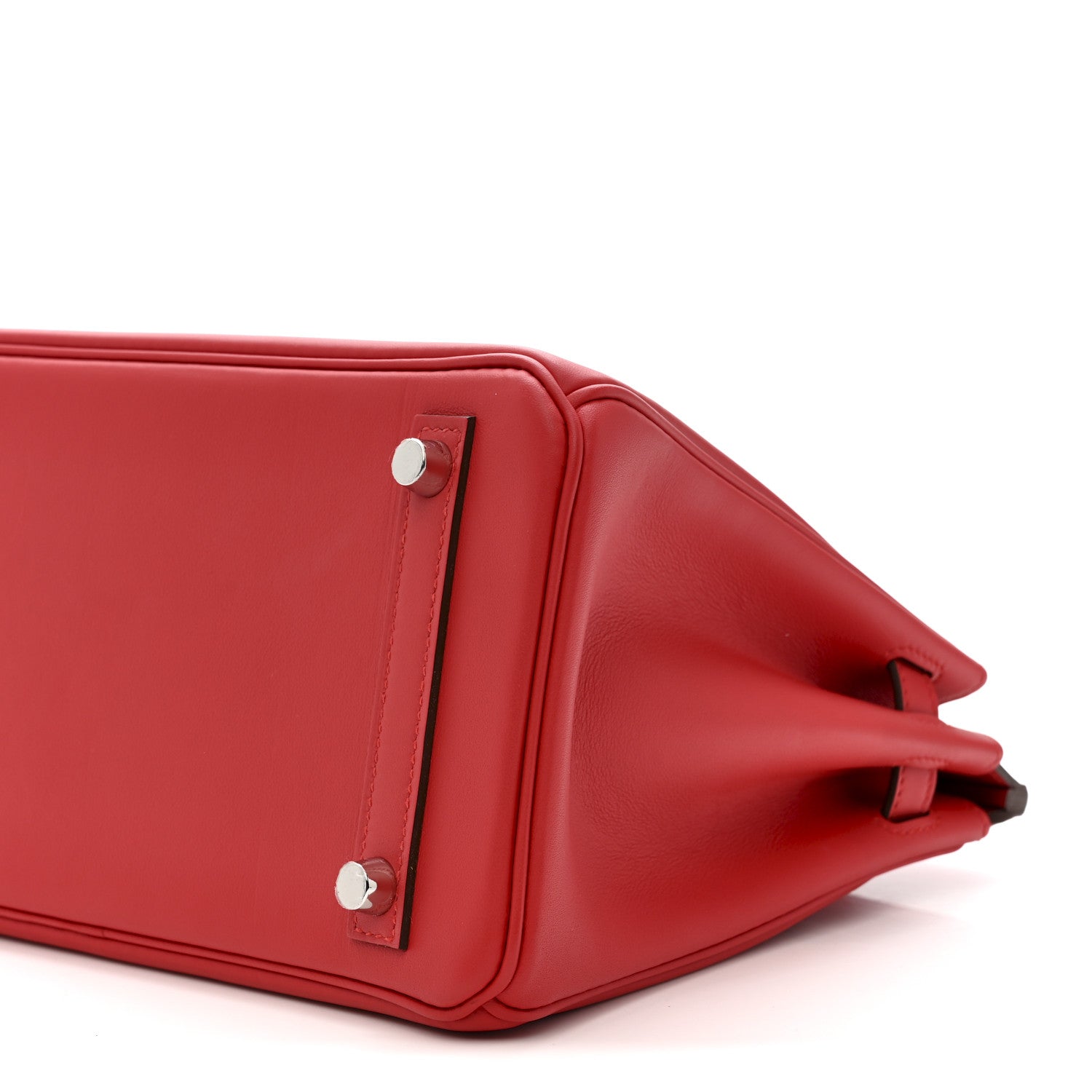 HERMES BIRKIN 25 ROUGE PIMENT SWIFT SILVER HARDWARE