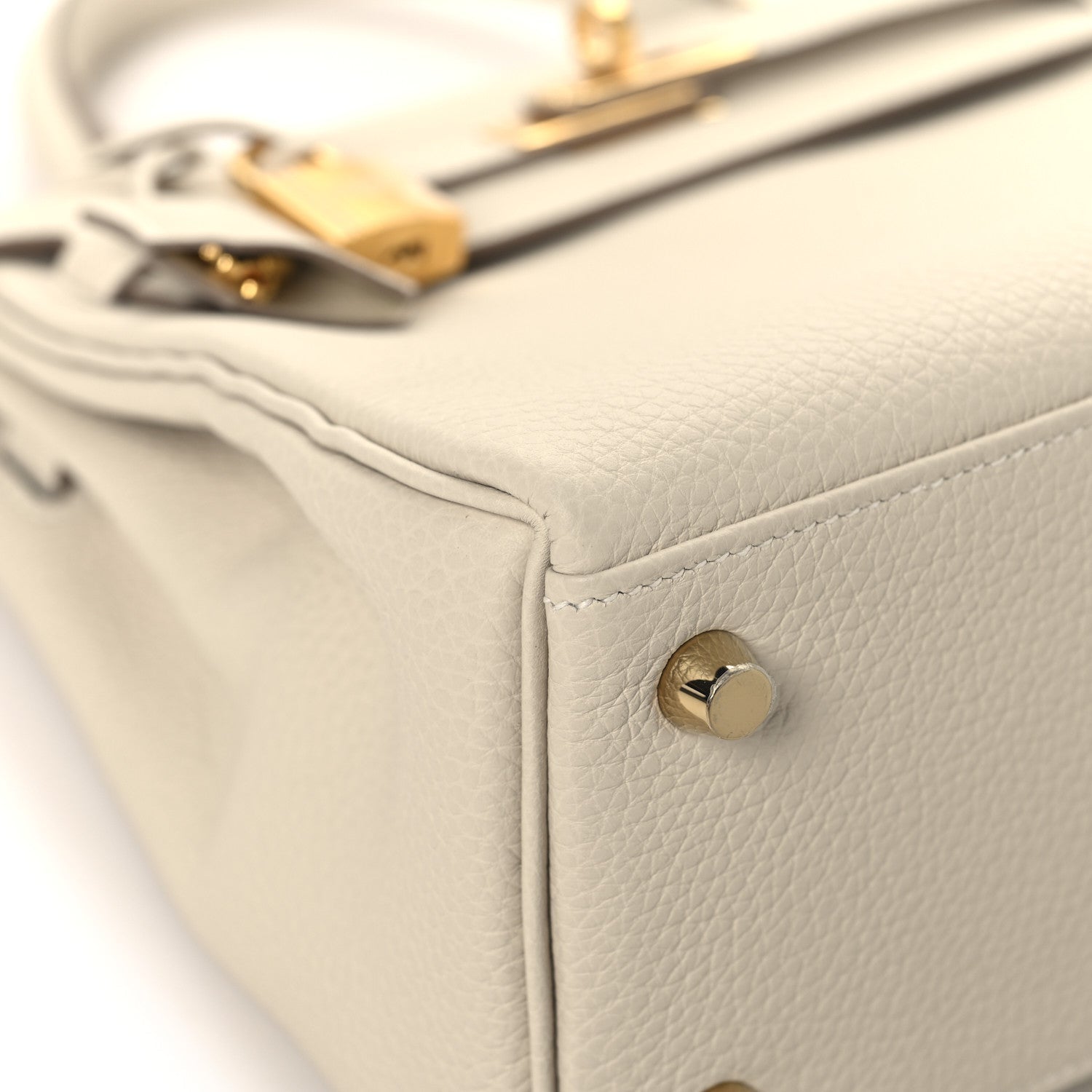 HERMES KELLY 25 RETOURNE CRAIE TOGO GOLD HARDWARE