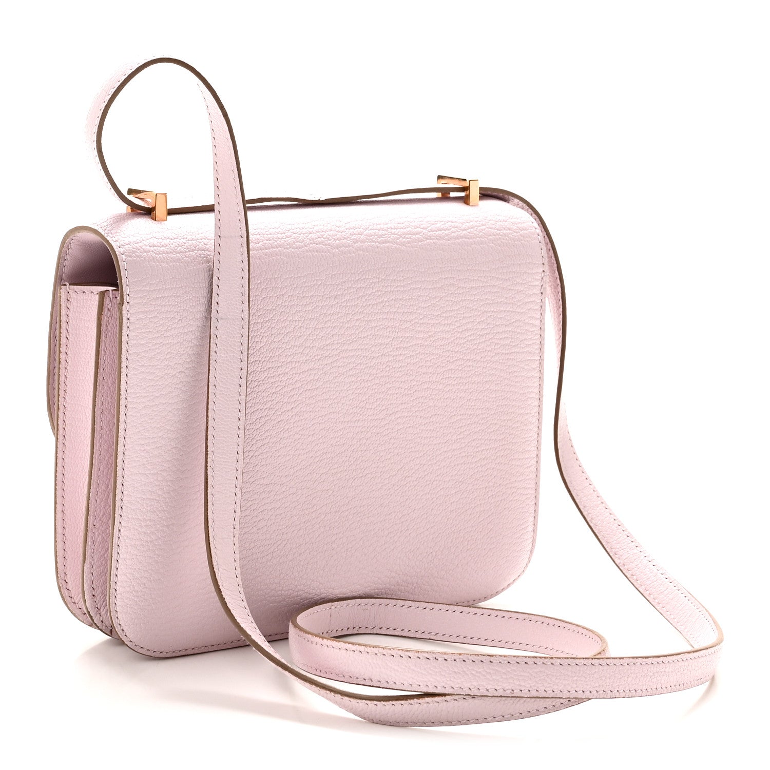 エルメス ミニコンスタンス 18 Mauve Pale シェーブルミゾール ローズゴールド金具 HERMES MINI CONSTANCE 18 MAUVE PALE CHEVRE MYSORE ROSE GOLD HARDWARE
