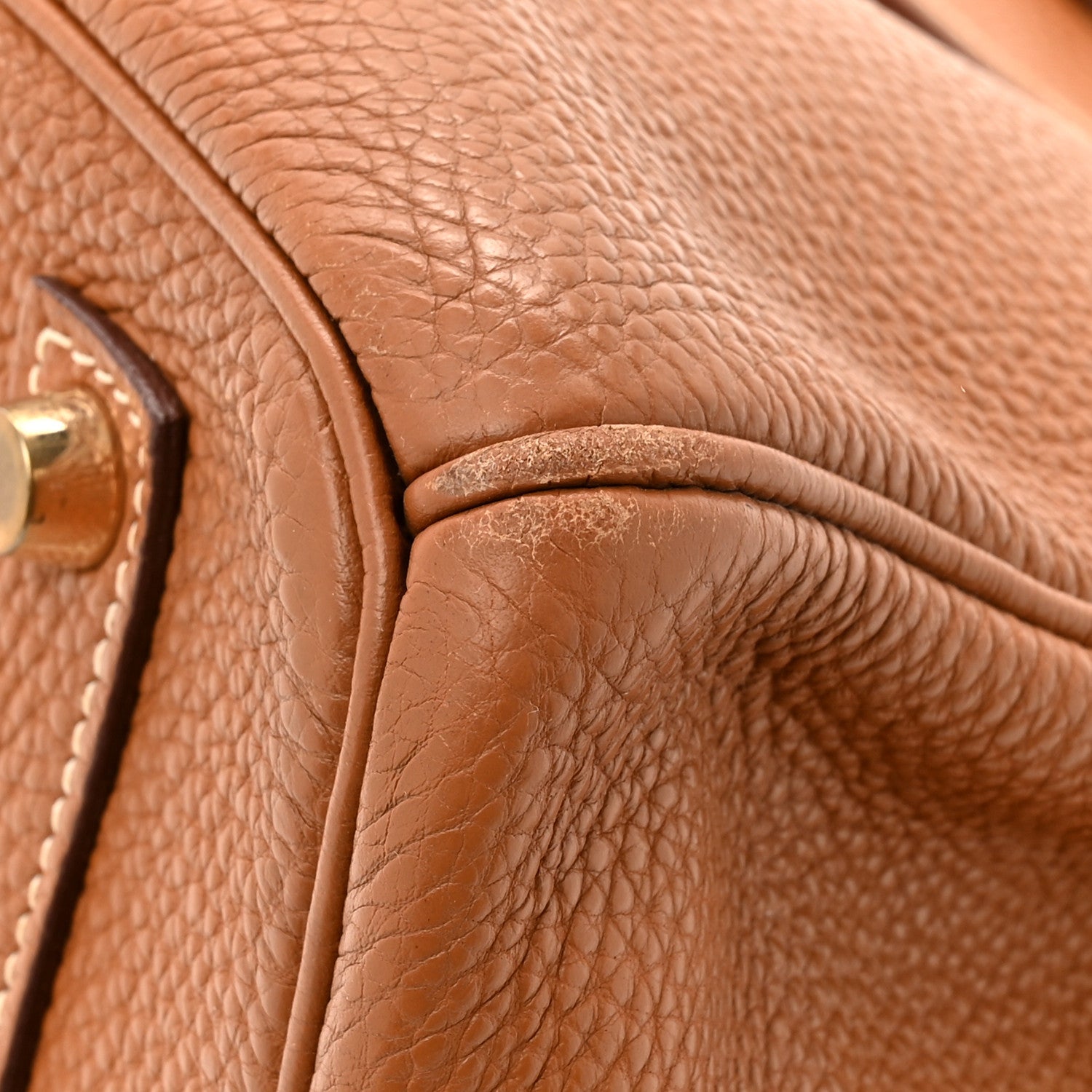 HERMES BIRKIN 35 GOLD TOGO GOLD HARDWARE