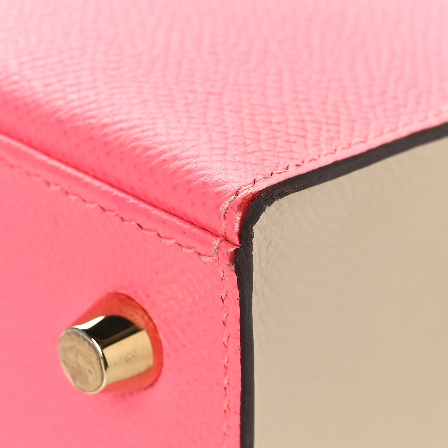 HERMES KELLY 25 SELLIER HSS SPECIAL ORDER ROSE AZALEE CRAIE EPSOM BRUSHED GOLD HARDWARE