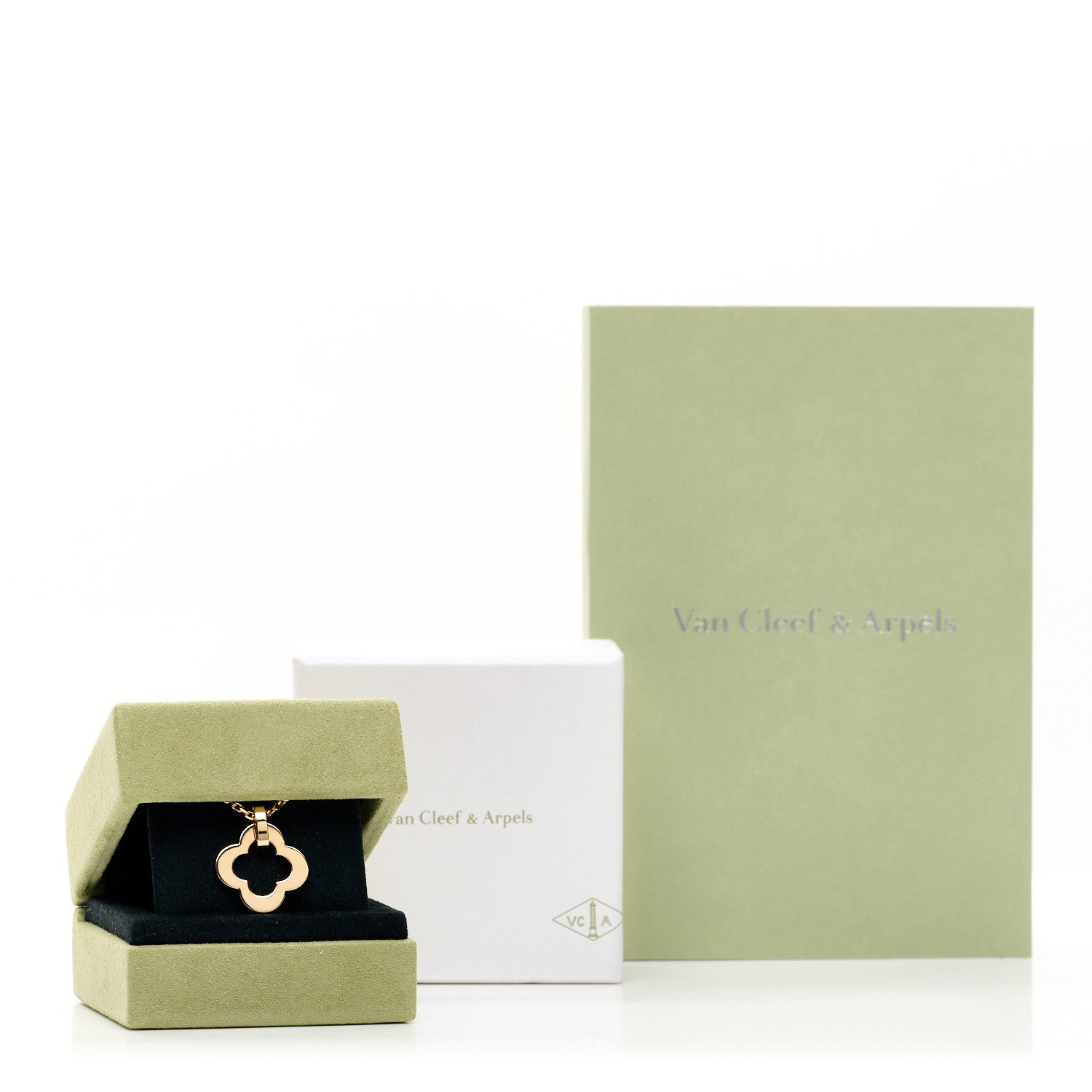 Van Cleef & Arpels 18K Yellow Gold Guilloched Magic Alhambra Long Necklace