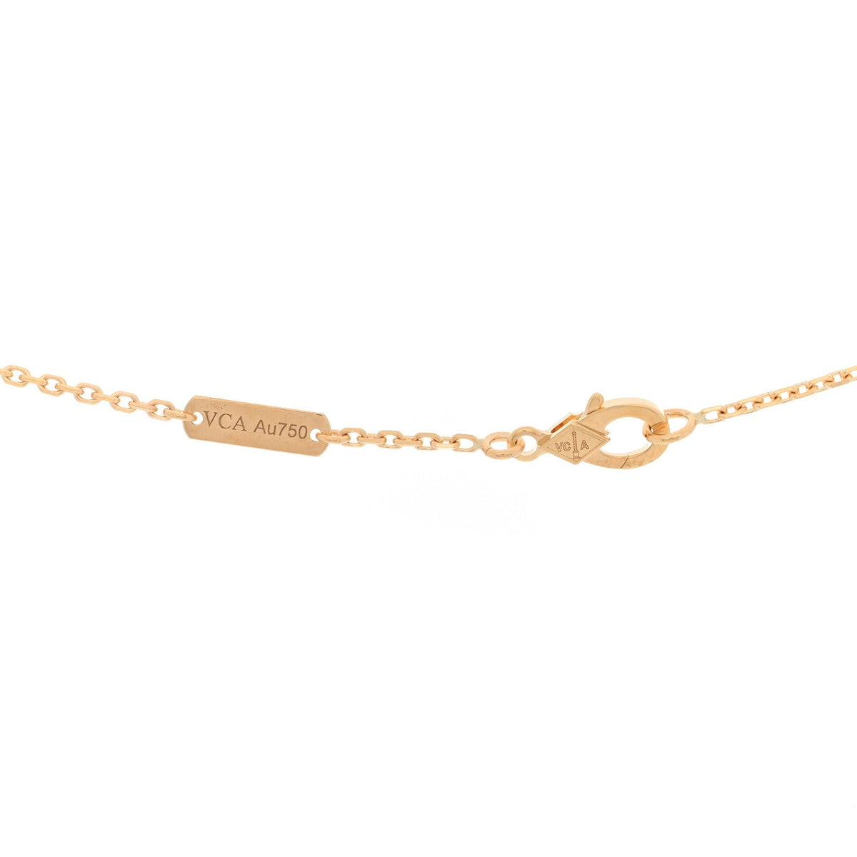 Van Cleef & Arpels Vintage Alhambra Pendant Necklace, Carnelian, 18K Yellow Gold