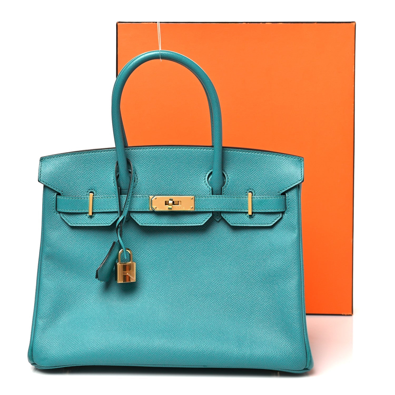 HERMES BIRKIN 30 BLEU PAON EPSOM GOLD HARDWARE
