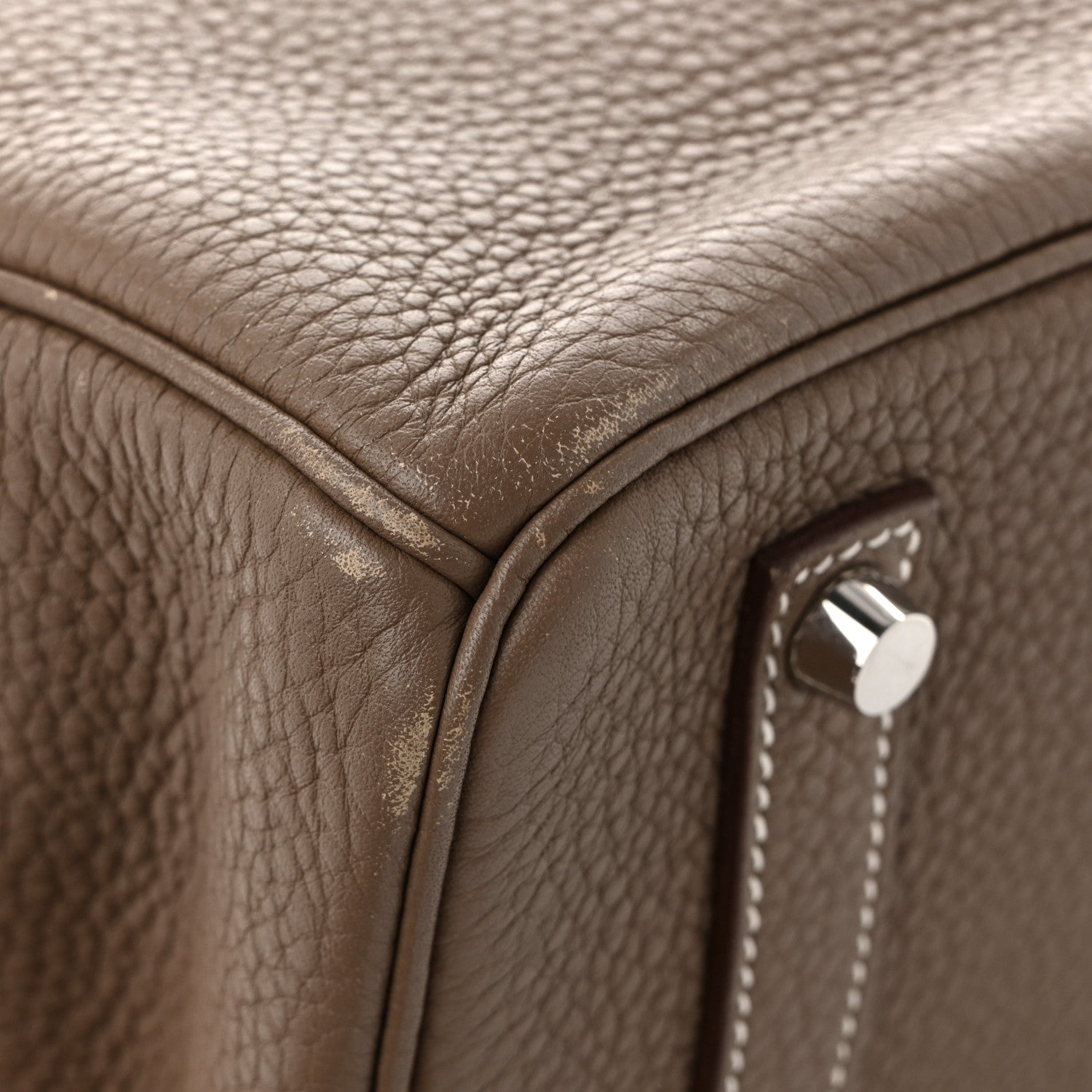 エルメス バーキン 35 Etoupe トリヨンクレマンス シルバー金具 HERMES BIRKIN 35 ETOUPE TAURILLON CLEMENCE SILVER HARDWARE