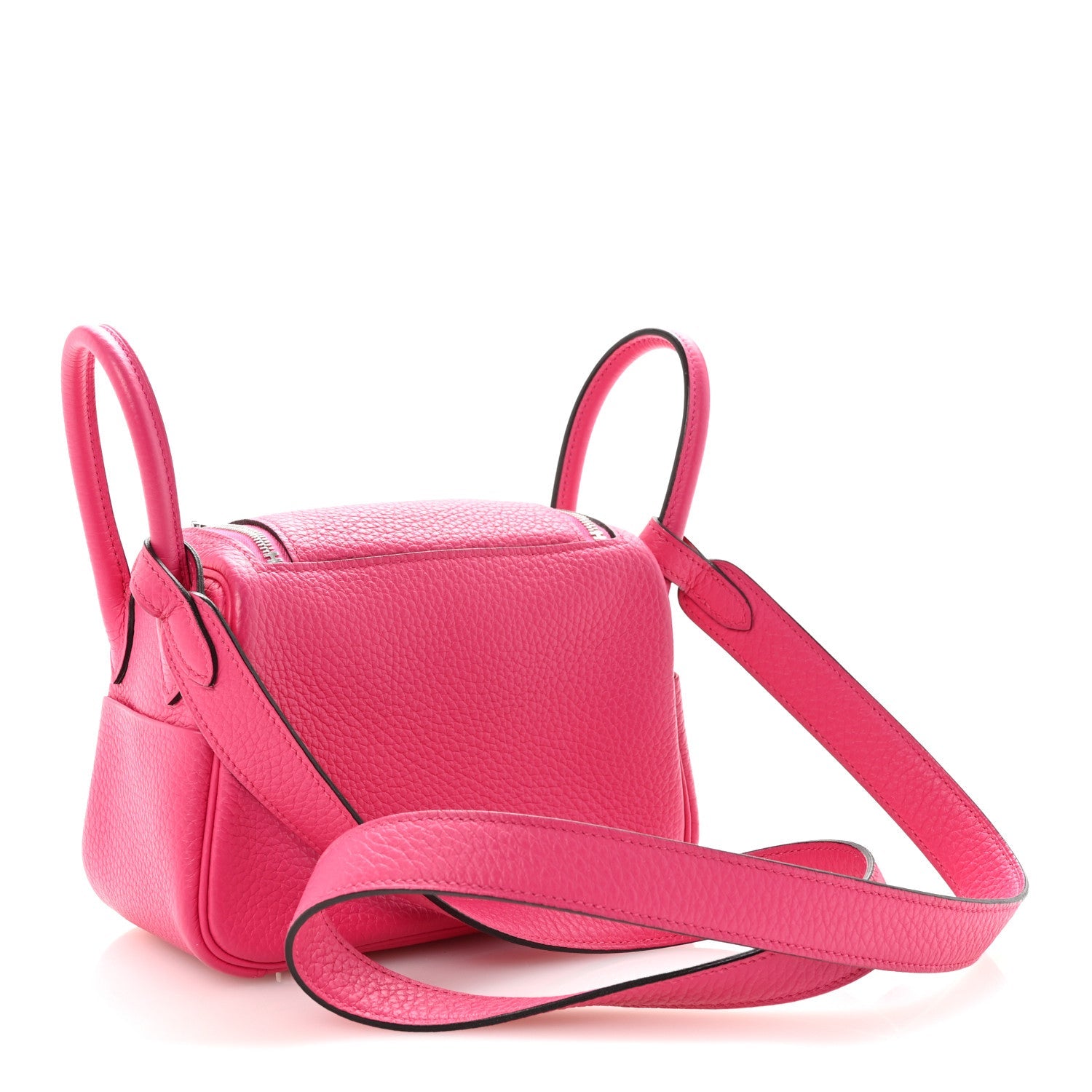エルメス ミニリンディ 20 Rose Extreme トリヨンクレマンス シルバー金具 HERMES MINI LINDY 20 ROSE EXTREME TAURILLON CLEMENCE SILVER HARDWARE