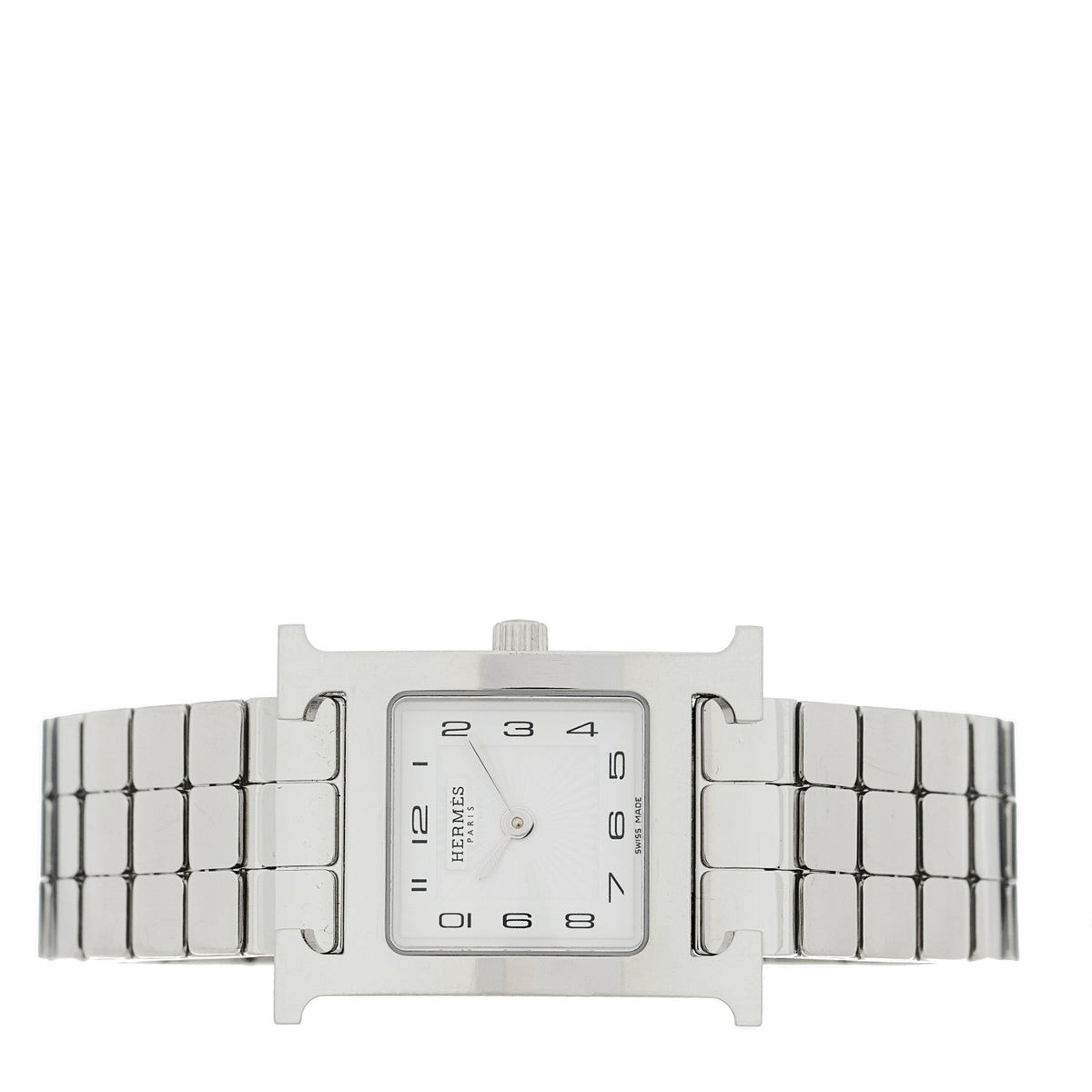 Hermes Heure H 21MM Quartz Watch Stainless Steel