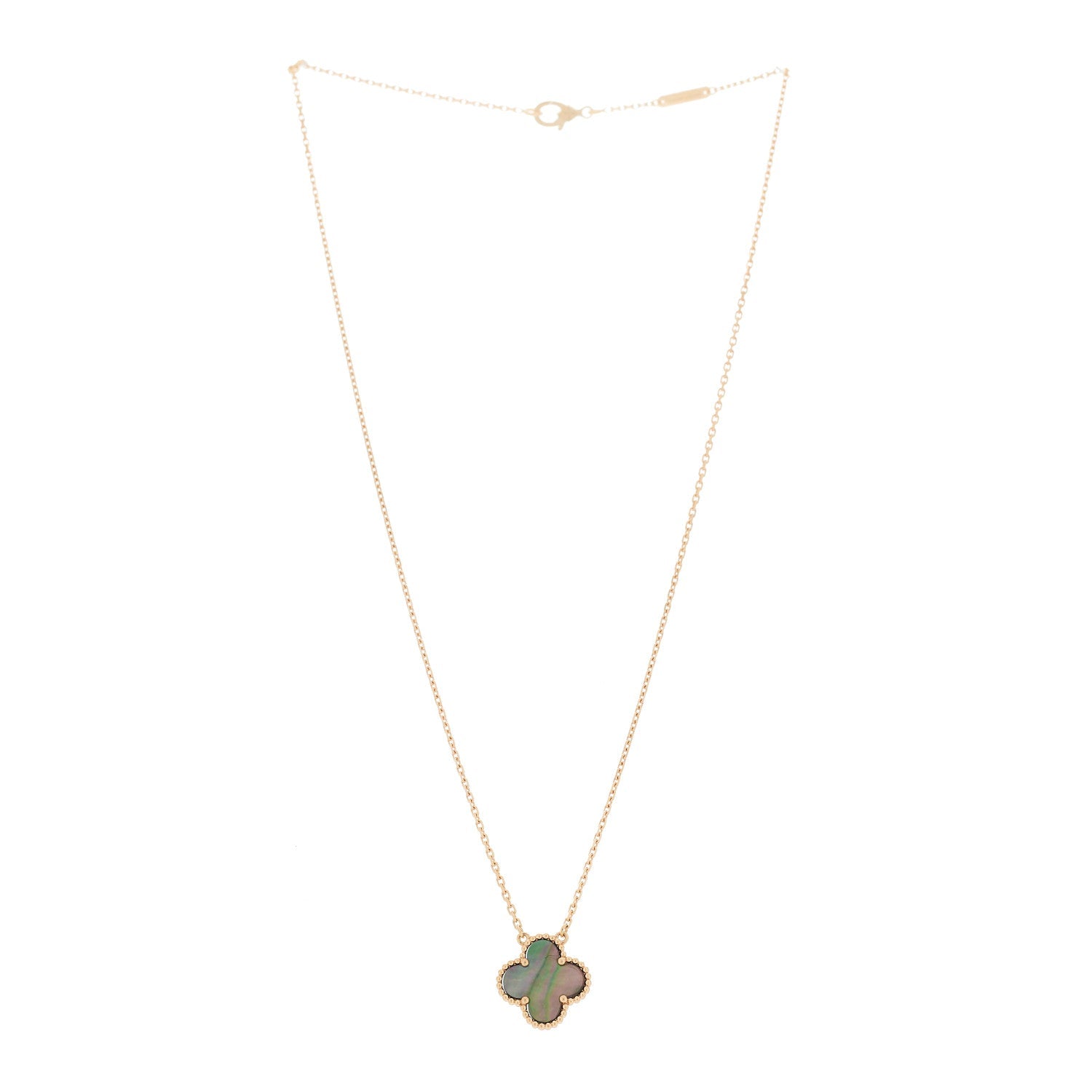 ヴァンクリーフ&アーペル ヴィンテージアルハンブラ ペンダントネックレス マザーオブパール 18K ローズゴールド VAN CLEEF & ARPELS VINTAGE ALHAMBRA PENDANT NECKLACE MOTHER OF PEARL 18K ROSE GOLD