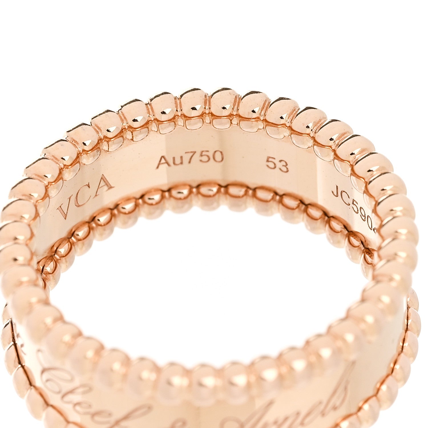 ヴァンクリーフ&アーペル ペルレ リング 18K ローズゴールド VAN CLEEF & ARPELS PERLÉE RING 18K ROSE GOLD