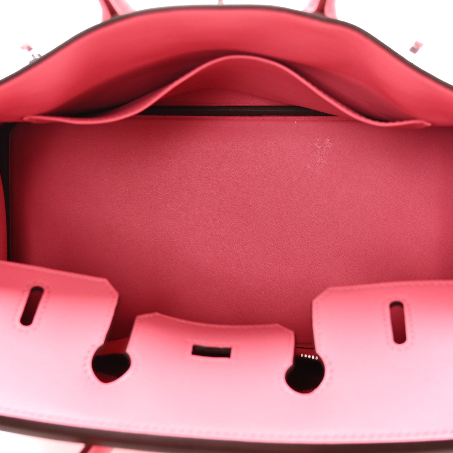 HERMES BIRKIN 25 ROSE AZALEE SWIFT SILVER HARDWARE