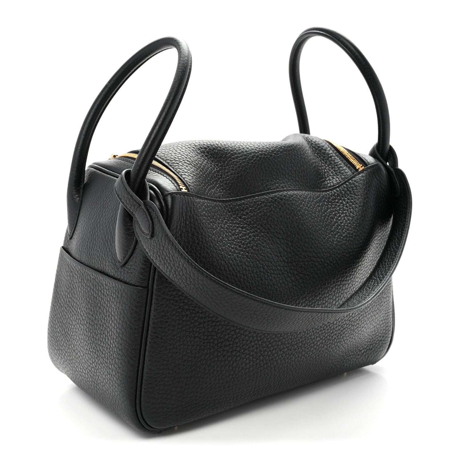 エルメス リンディ 26 Black トリヨンクレマンス ゴールド金具 HERMES LINDY 26 BLACK TAURILLON CLEMENCE GOLD HARDWARE