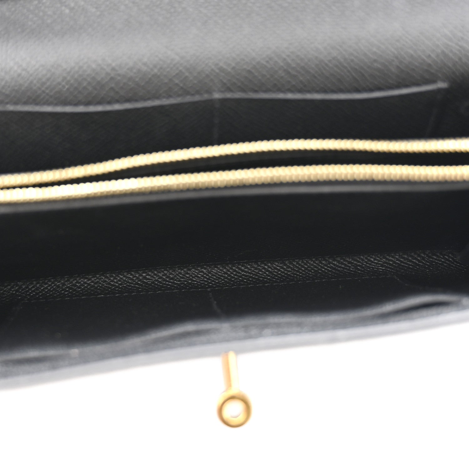 エルメス ケリートゥーゴー 長財布 Black エプソン ゴールド金具 HERMES KELLY TO GO WALLET BLACK EPSOM GOLD HARDWARE