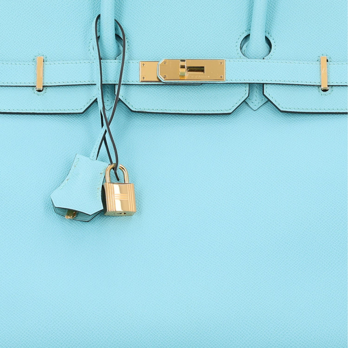 Hermès Birkin 35 Bleu Atoll Epsom Gold Hardware