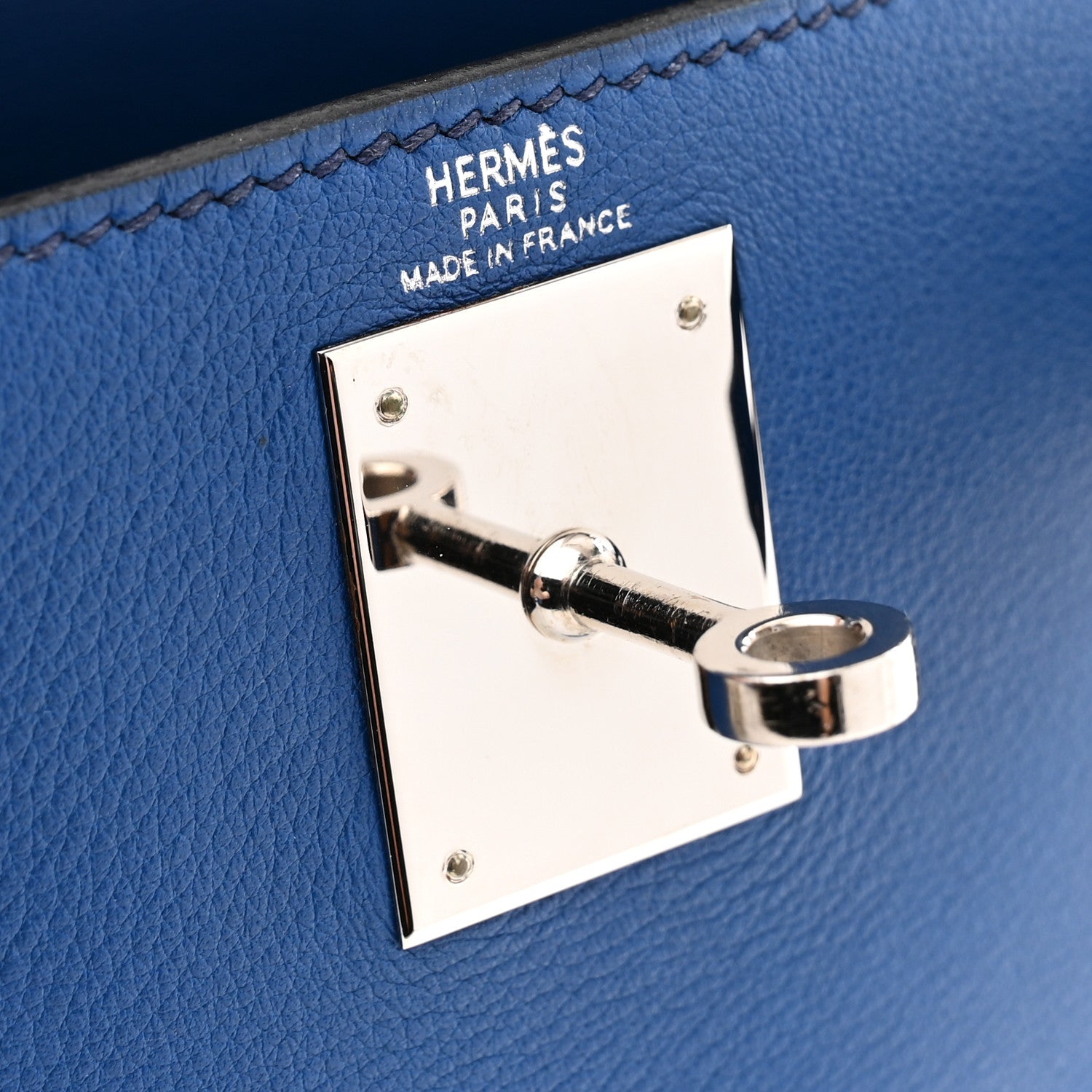 エルメス ケリー 28 内縫い Bleu France スイフト シルバー金具 HERMES KELLY 28 RETOURNE BLEU FRANCE SWIFT SILVER HARDWARE