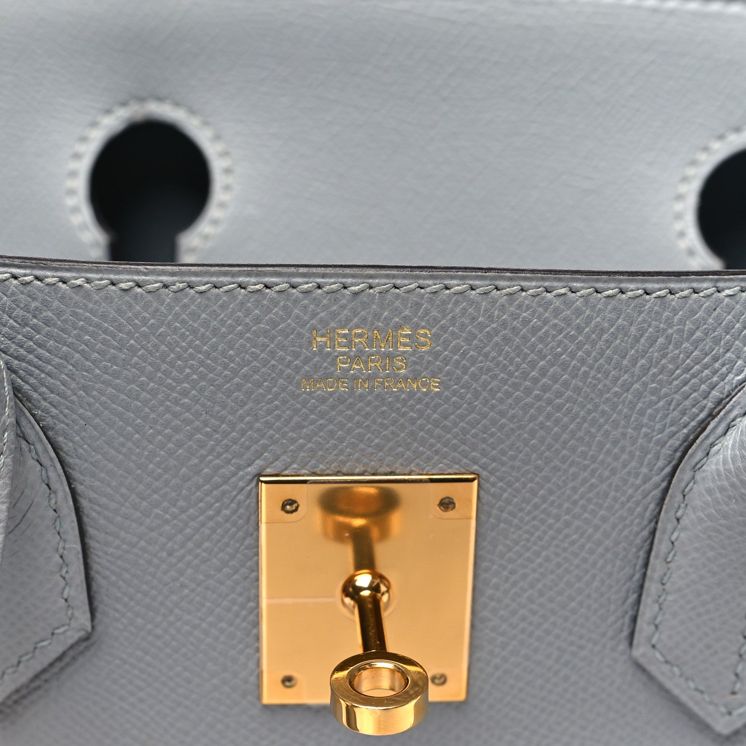 HERMES BIRKIN 30 GRIS MOUETTE EPSOM GOLD HARDWARE