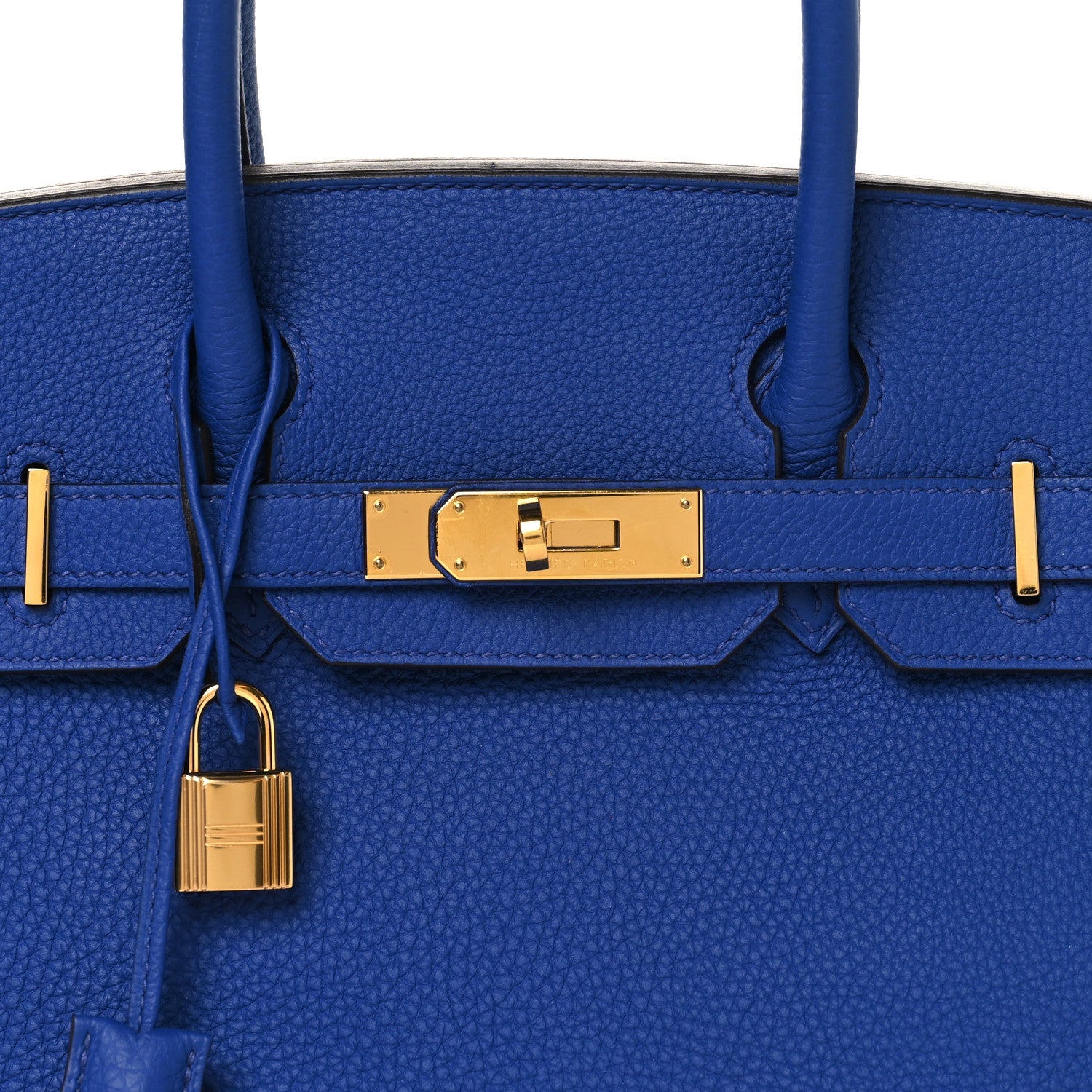 HERMES BIRKIN 30 BLEU ELECTRIQUE TOGO GOLD HARDWARE