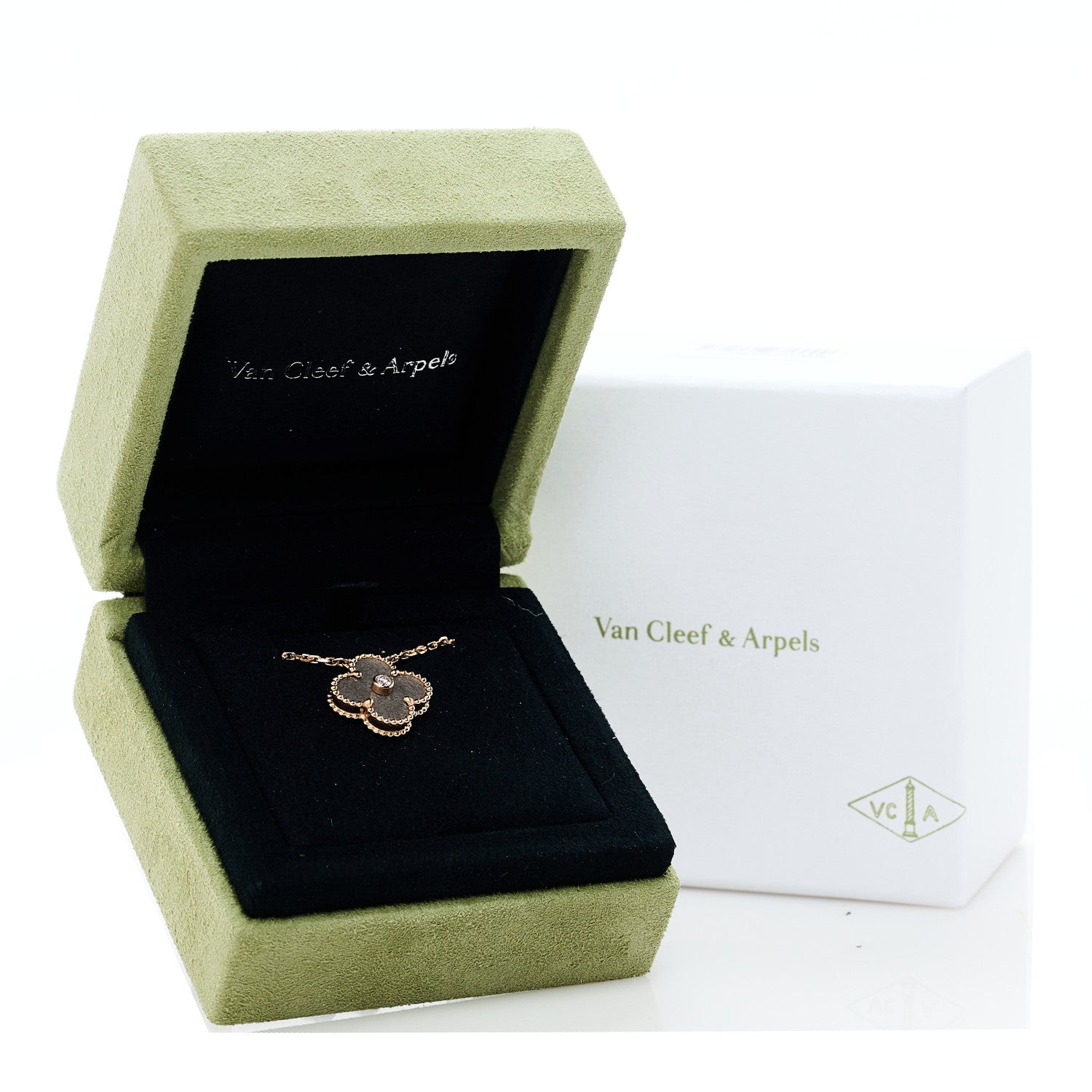 ヴァンクリーフ&アーペル ヴィンテージアルハンブラ ペンダントネックレス ダイヤモンド 18K ローズゴールド VAN CLEEF & ARPELS VINTAGE ALHAMBRA PENDANT NECKLACE DIAMOND 18K ROSE GOLD