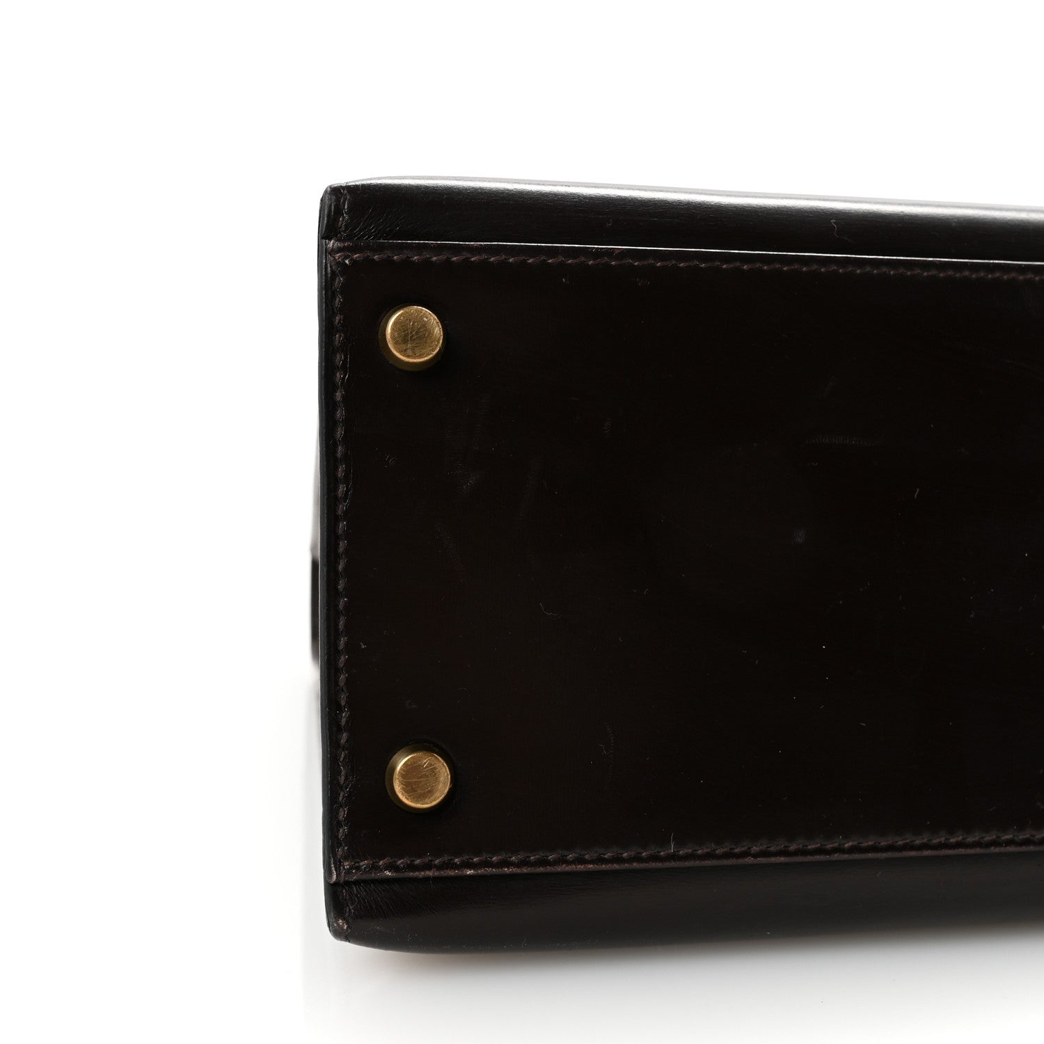 エルメス ケリー32 外縫い Chocolate ボックス ゴールド金具 HERMES KELLY32 SELLIER CHOCOLATE BOX GOLD HARDWARE