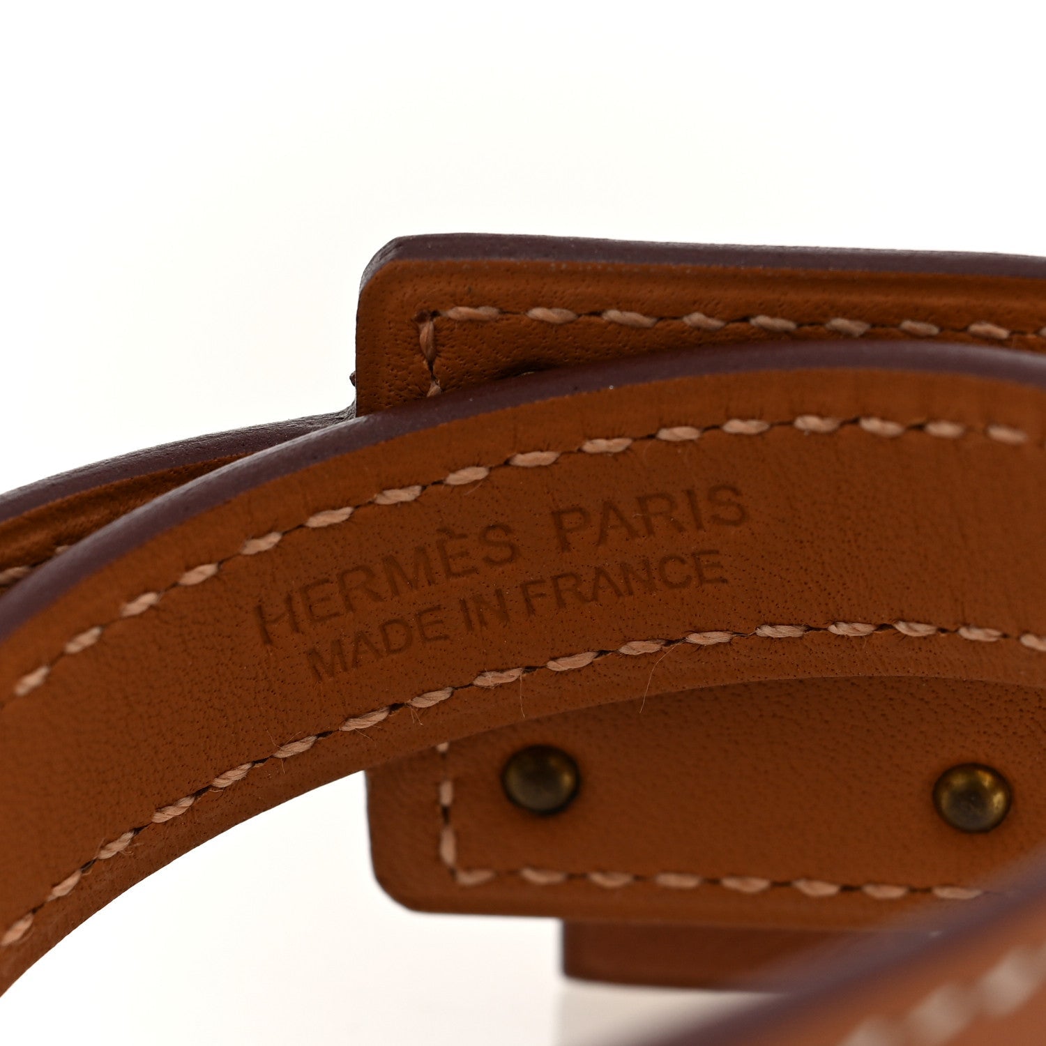 Hermès Swift O'Kelly Double Tour Bracelet T2 Gold