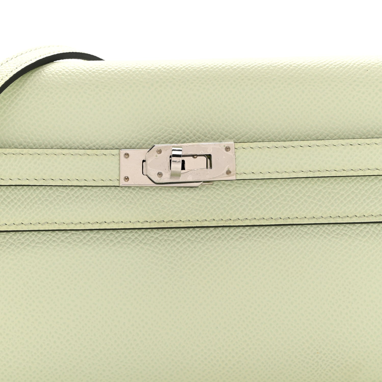 エルメス ケリートゥーゴー 長財布 Vert Fizz エプソン シルバー金具 HERMES KELLY TO GO WALLET VERT FIZZ EPSOM SILVER HARDWARE