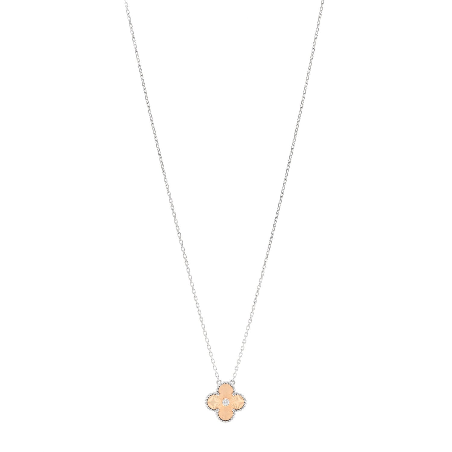 ヴァンクリーフ&アーペル ヴィンテージアルハンブラ ペンダントネックレス マルチカラー 18K ローズゴールド VAN CLEEF & ARPELS VINTAGE ALHAMBRA PENDANT NECKLACE MULTICOLOR 18K ROSE GOLD