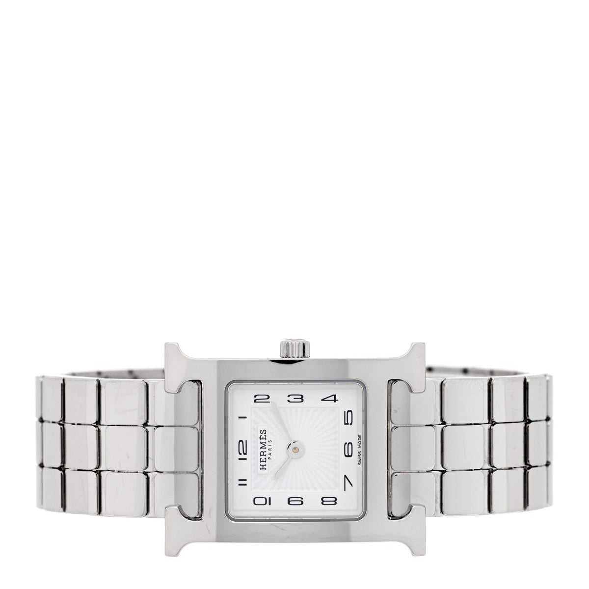 Hermes Heure H 21MM Quartz Watch Stainless Steel