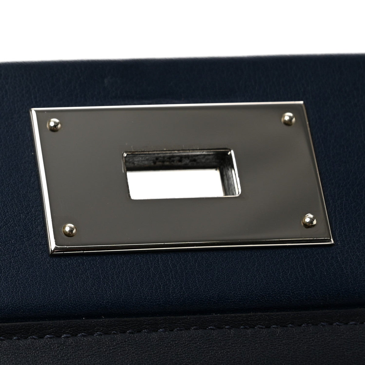 Hermès 24/24 21 Bleu Nuit Bleu Navy Evercolor / Swift Silver Hardware
