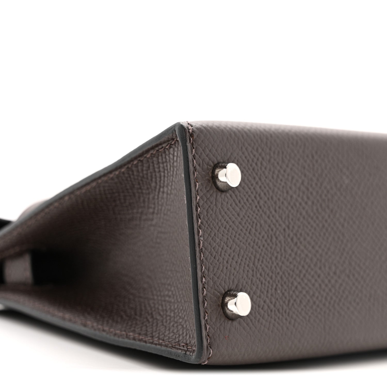 Hermes Mini Kelly 20 Sellier Ebene Epsom Electrum Hardware Gold Hardware/Silver Hardware