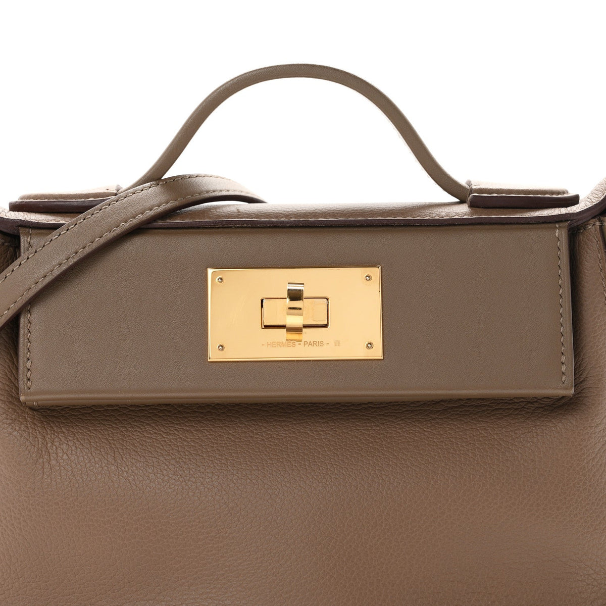 Hermès 24/24 21 Etoupe Evercolor / Swift Gold Hardware