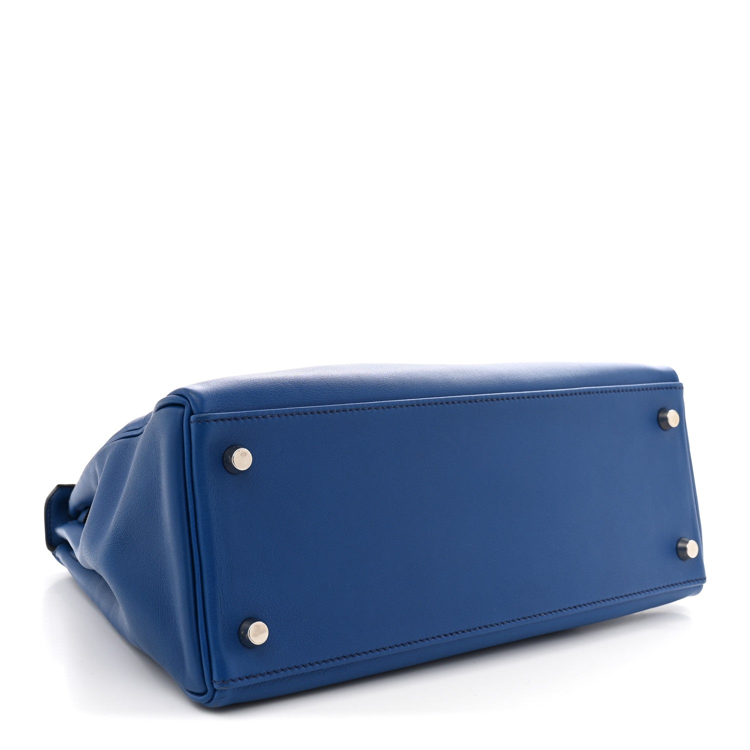 エルメス ケリー 28 内縫い Bleu France スイフト シルバー金具 HERMES KELLY 28 RETOURNE BLEU FRANCE SWIFT SILVER HARDWARE