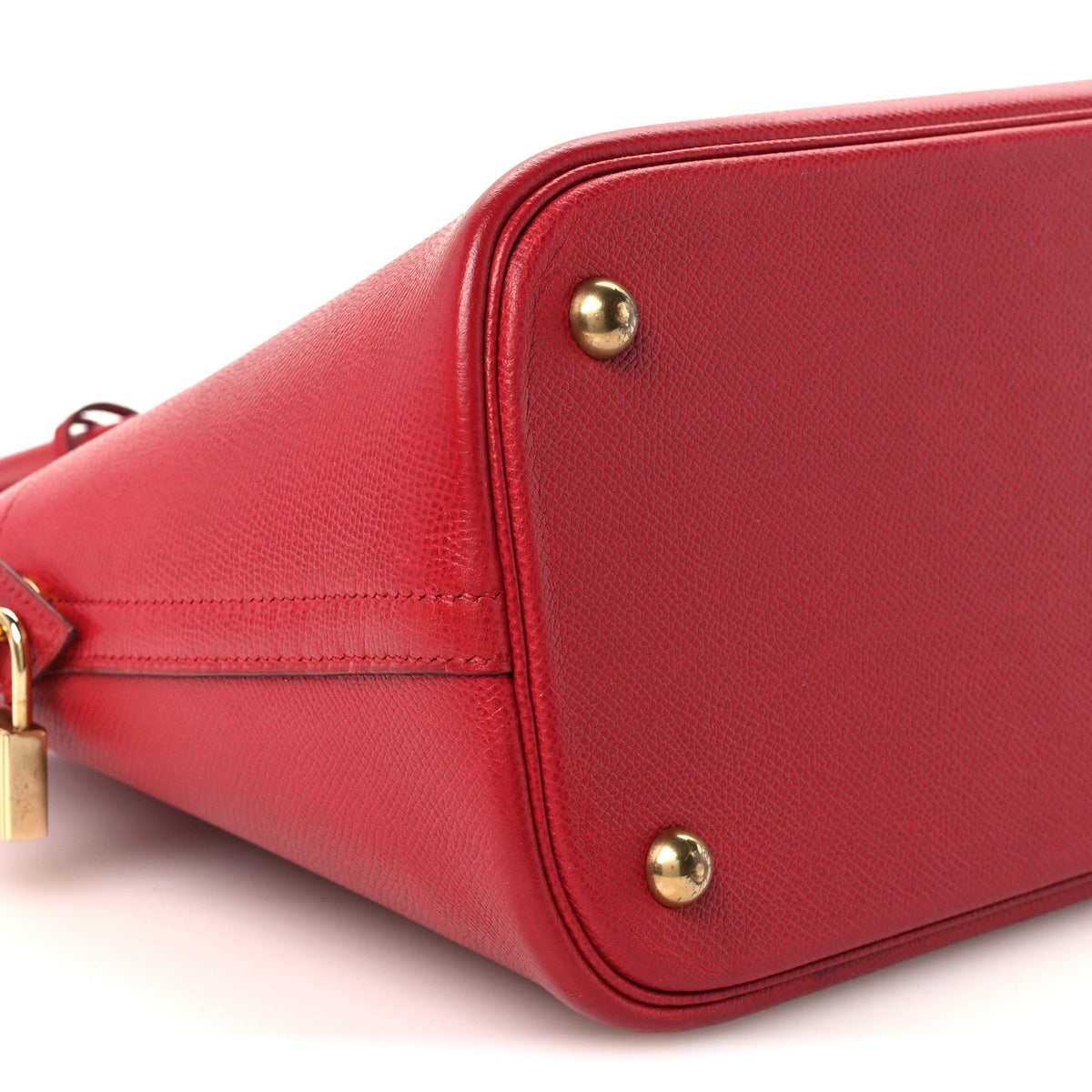 Hermès Bolide 35 Rouge Vif Courchevel Gold Hardware