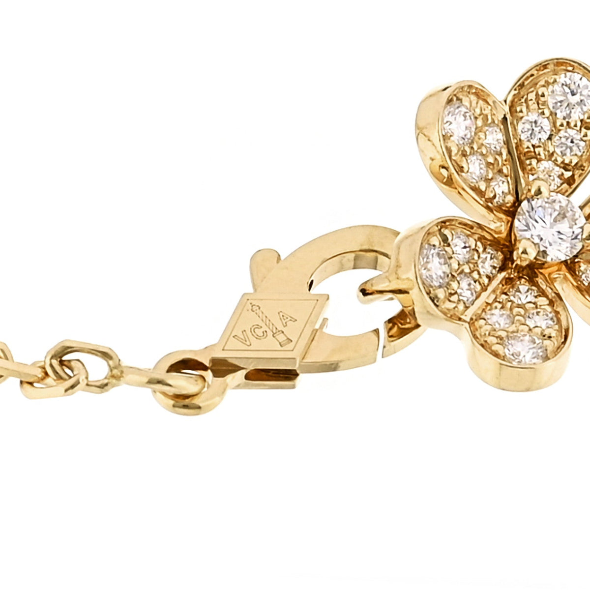 Van Cleef & Arpels Frivole bracelet, diamonds, 18K yellow gold