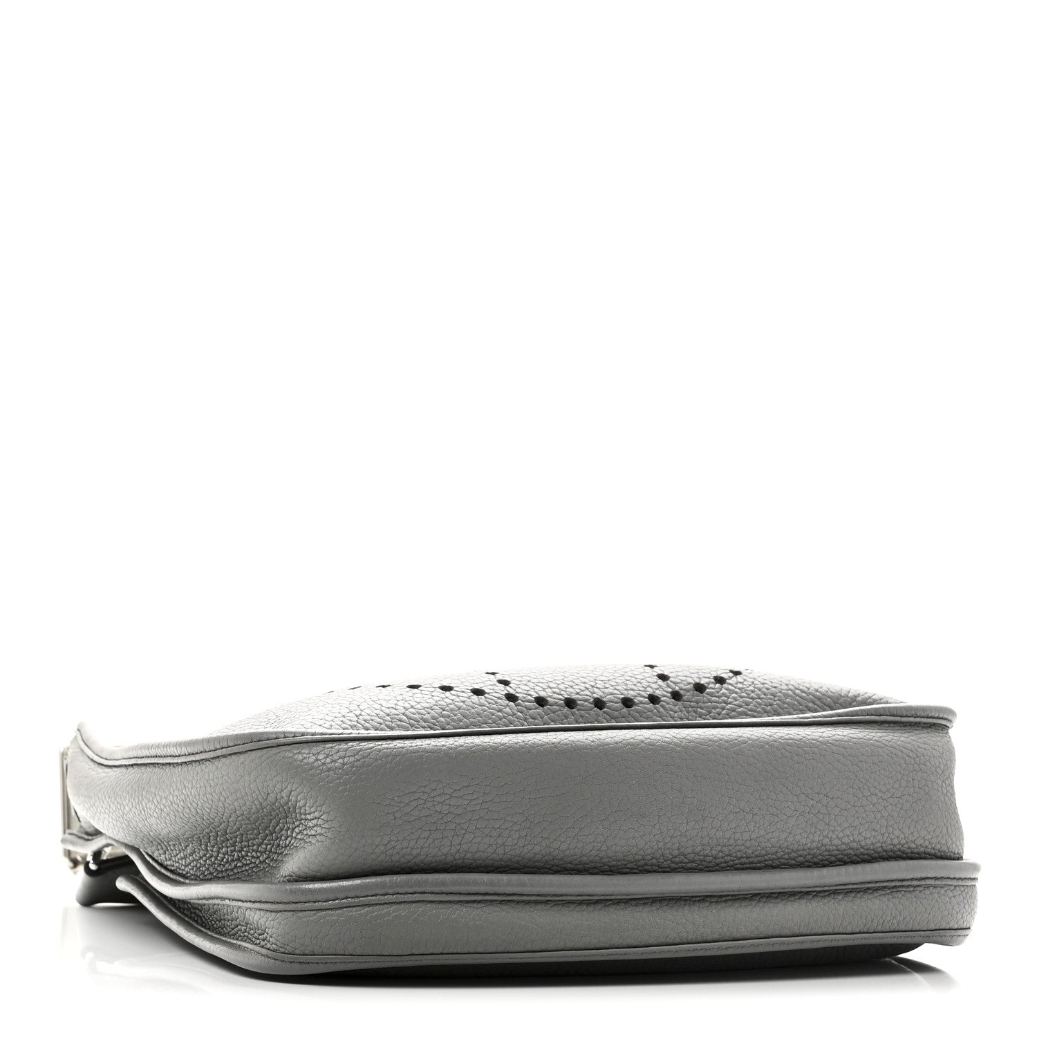 HERMES EVELYNE PM GRIS MOUETTE TAURILLON CLEMENCE SILVER HARDWARE