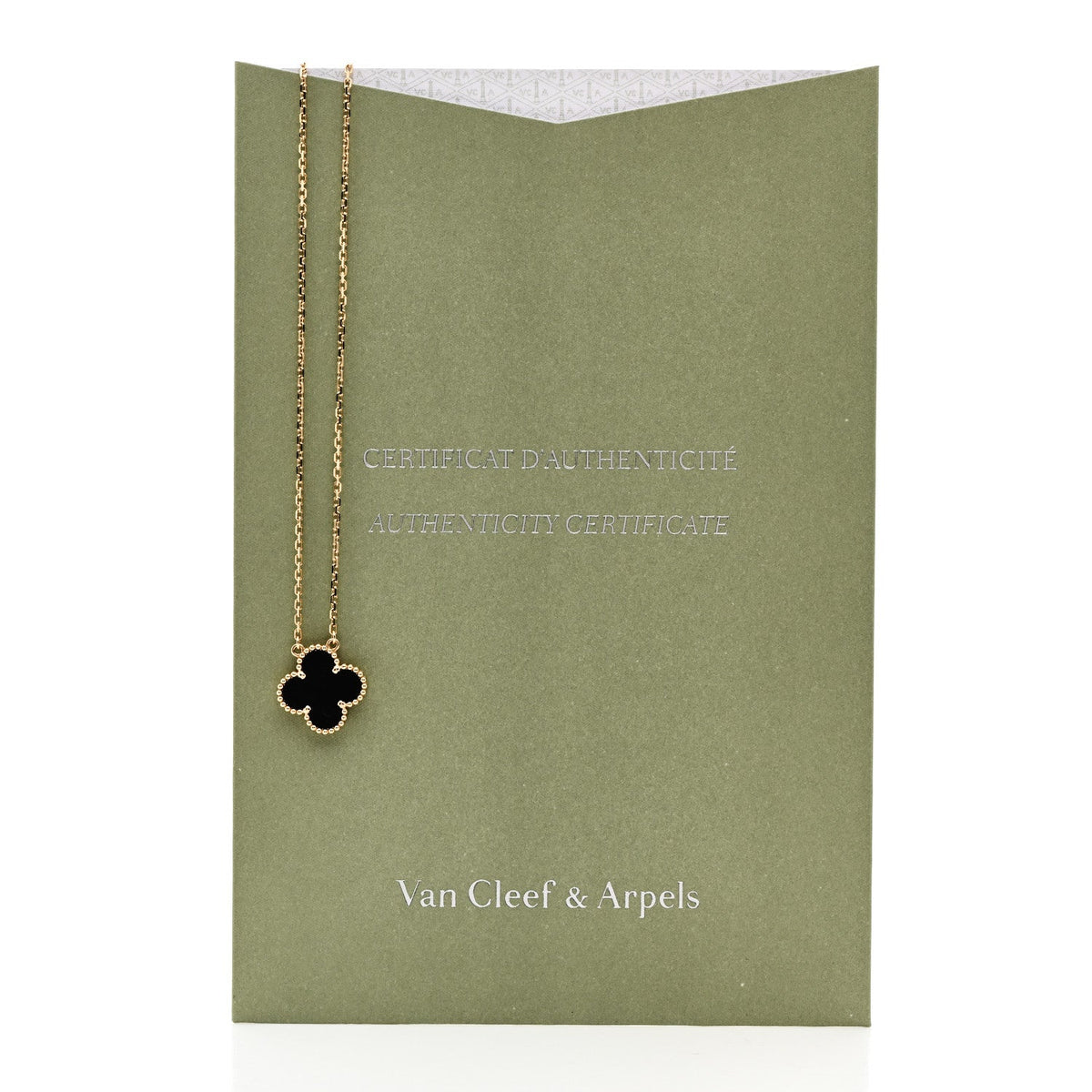 ヴァンクリーフ&アーペル ヴィンテージアルハンブラ ペンダントネックレス ブラックオニキス 18K イエローゴールド VAN CLEEF & ARPELS VINTAGE ALHAMBRA PENDANT NECKLACE BLACK ONYX 18K YELLOW GOLD