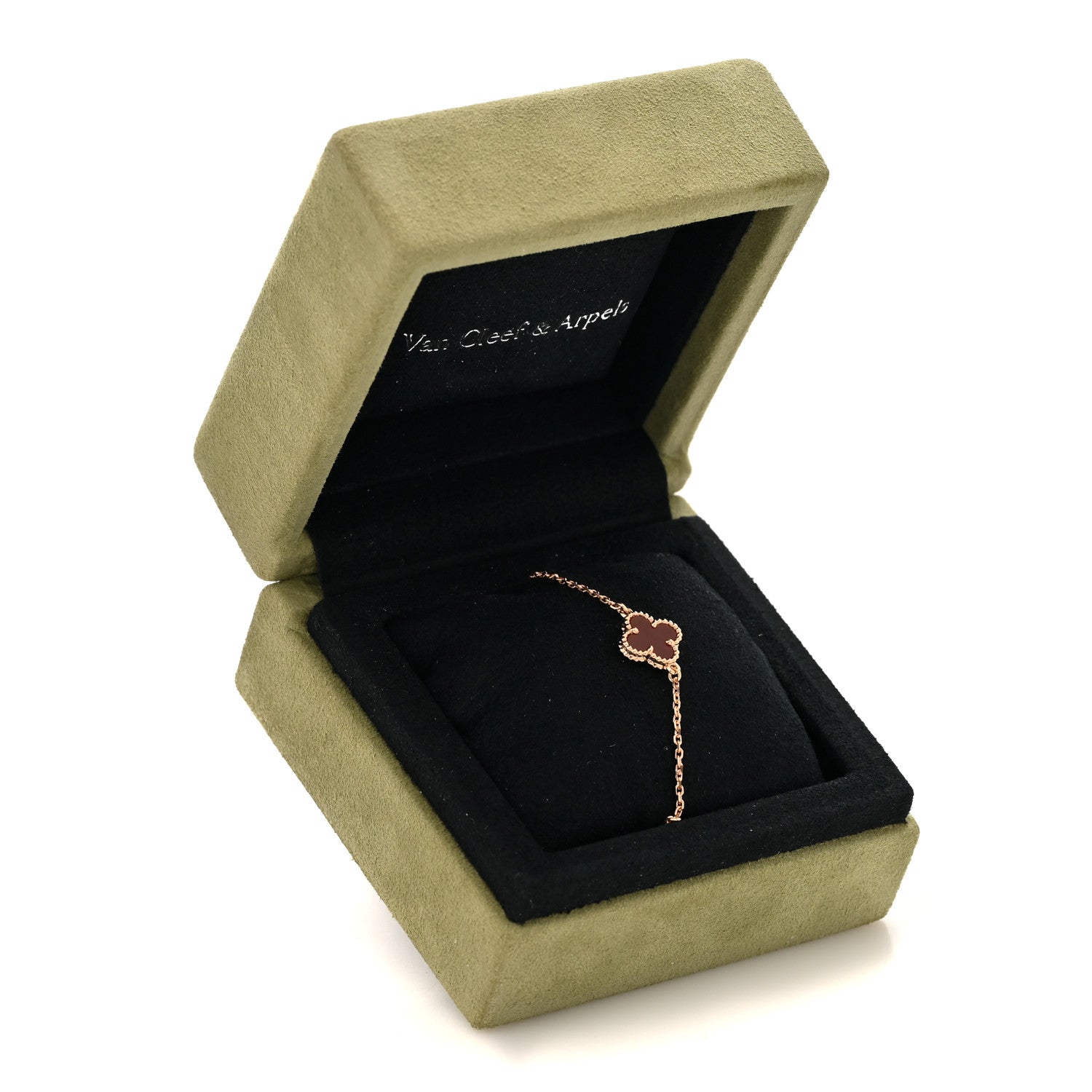 ヴァンクリーフ&アーペル スウィートアルハンブラ ブレスレット カーネリアン 18K ローズゴールド VAN CLEEF & ARPELS SWEET ALHAMBRA BRACELET CARNELIAN 18K ROSE GOLD