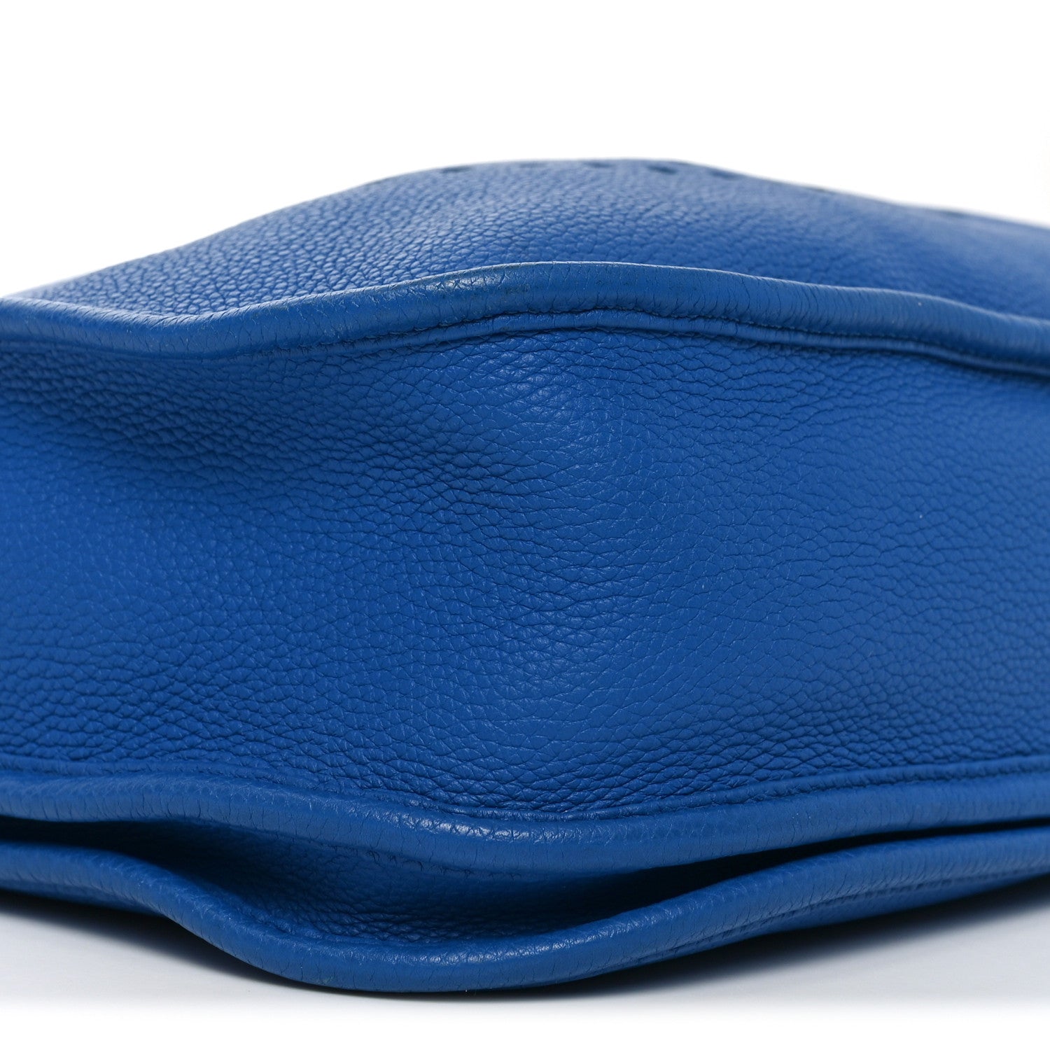 HERMES EVELYNE PM BLEU ZELLIGE TAURILLON CLEMENCE SILVER HARDWARE