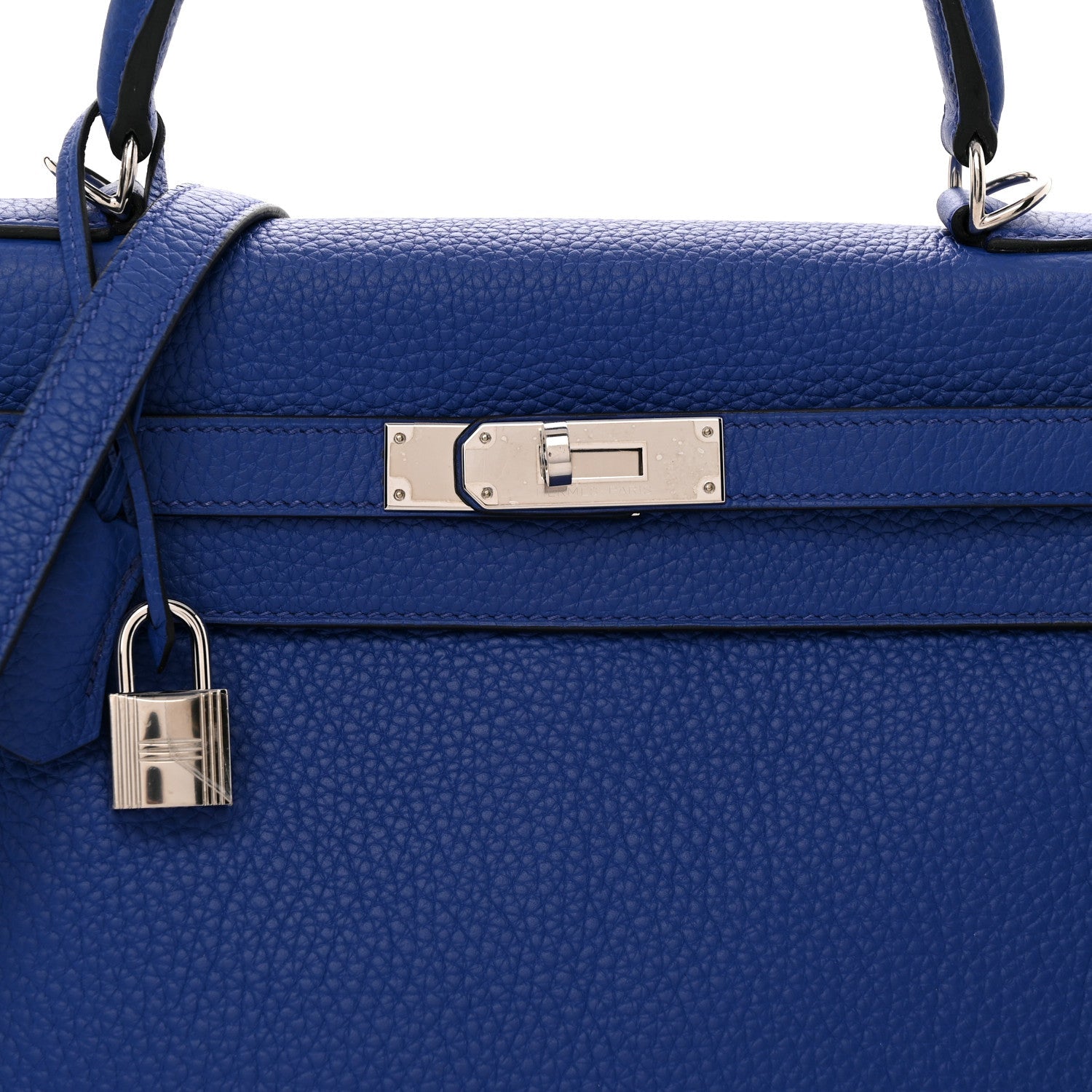 エルメス ケリー32 内縫い Bleu Electrique トリヨンクレマンス シルバー金具 HERMES KELLY32 RETOURNE BLEU ELECTRIQUE TAURILLON CLEMENCE SILVER HARDWARE