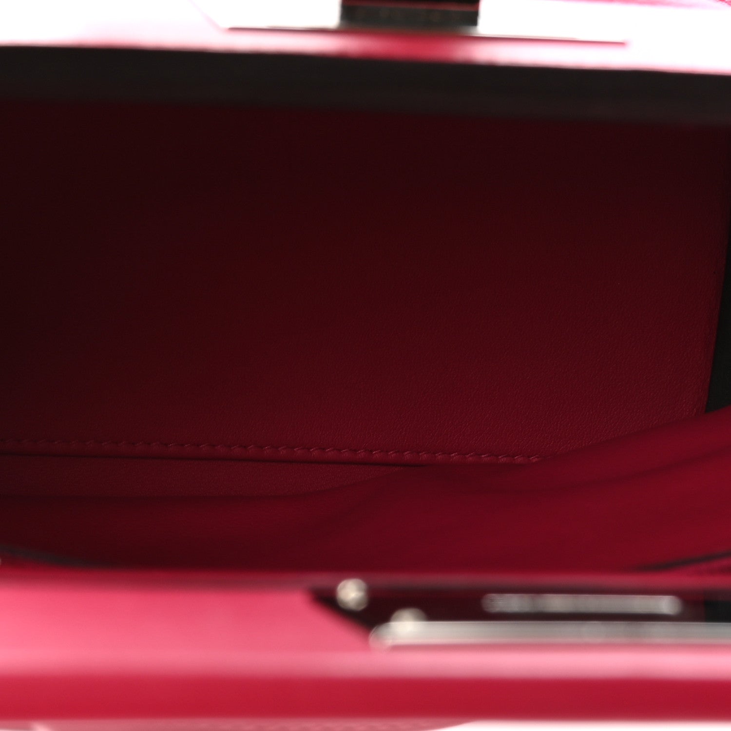 エルメス 24/24 ミニヴァンキャトル 21 Framboise エバーカラー / スイフト シルバー金具 HERMES 24/24 21 FRAMBOISE EVERCOLOR / SWIFT SILVER HARDWARE