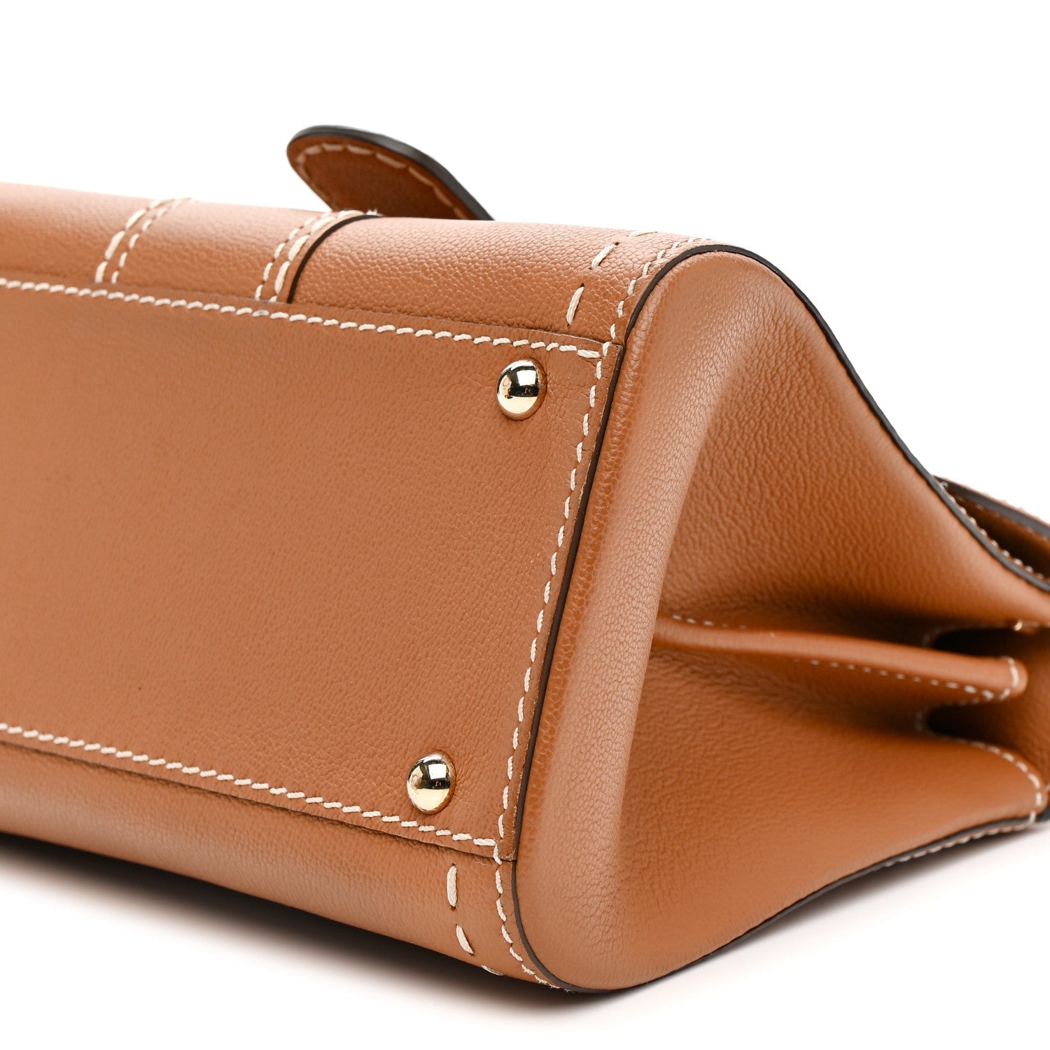 デルヴォー サーピケ ミニ サッチェル Vegetal グレインドロデオカーフスキン ゴールド金具 DELVAUX BRILLANT MINI SURPIQUE SATCHEL VEGETAL IVORY GRAINED RODEO CALFSKIN GOLD HARDWARE