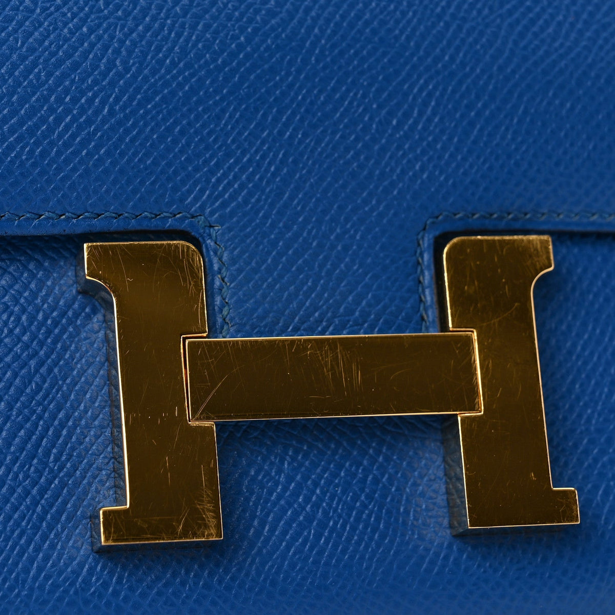 エルメス ミニコンスタンス 18 Bleu Zellige エプソン シルバー金具 HERMES MINI CONSTANCE 18 BLEU ZELLIGE EPSOM SILVER HARDWARE