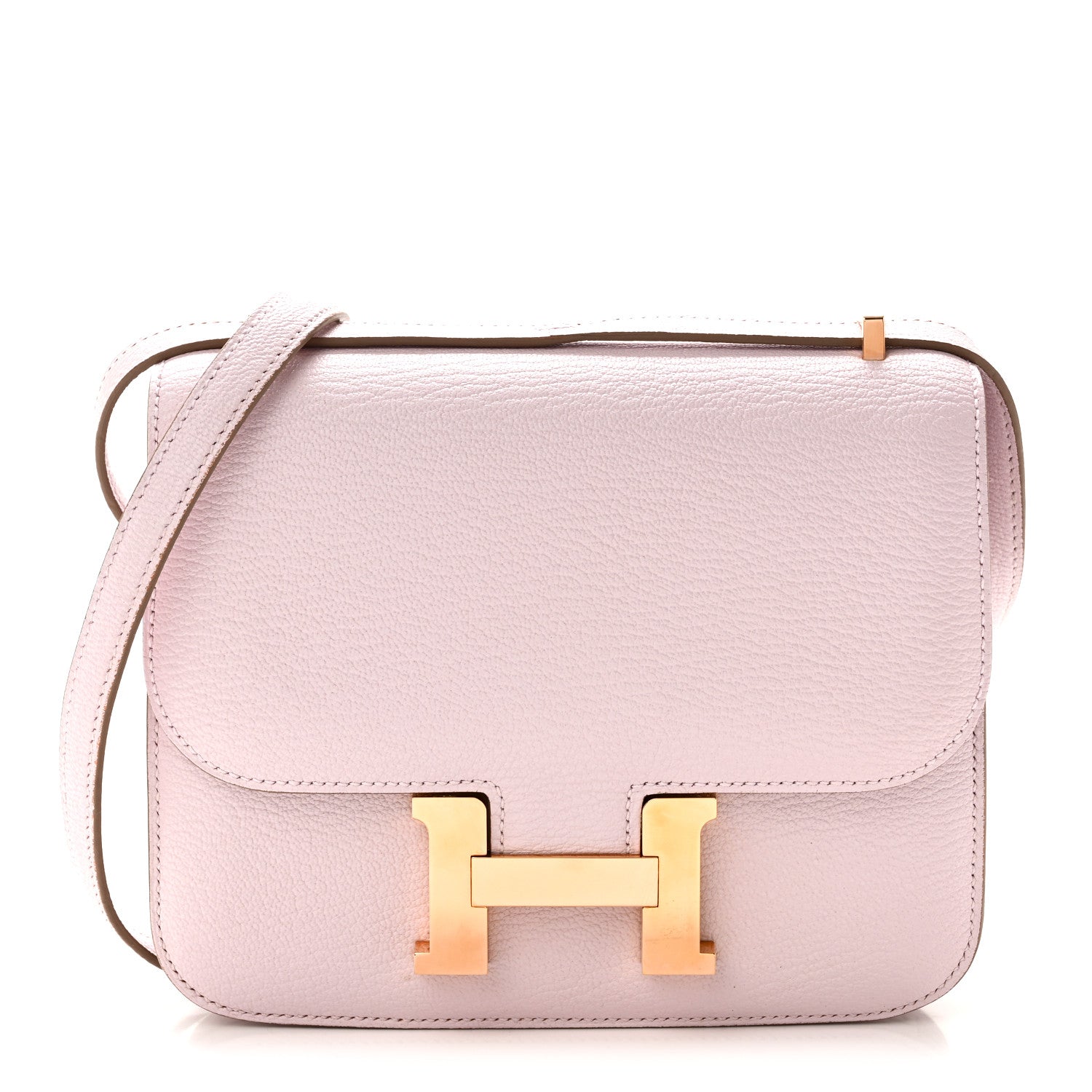 エルメス ミニコンスタンス 18 Mauve Pale シェーブルミゾール ローズゴールド金具 HERMES MINI CONSTANCE 18 MAUVE PALE CHEVRE MYSORE ROSE GOLD HARDWARE