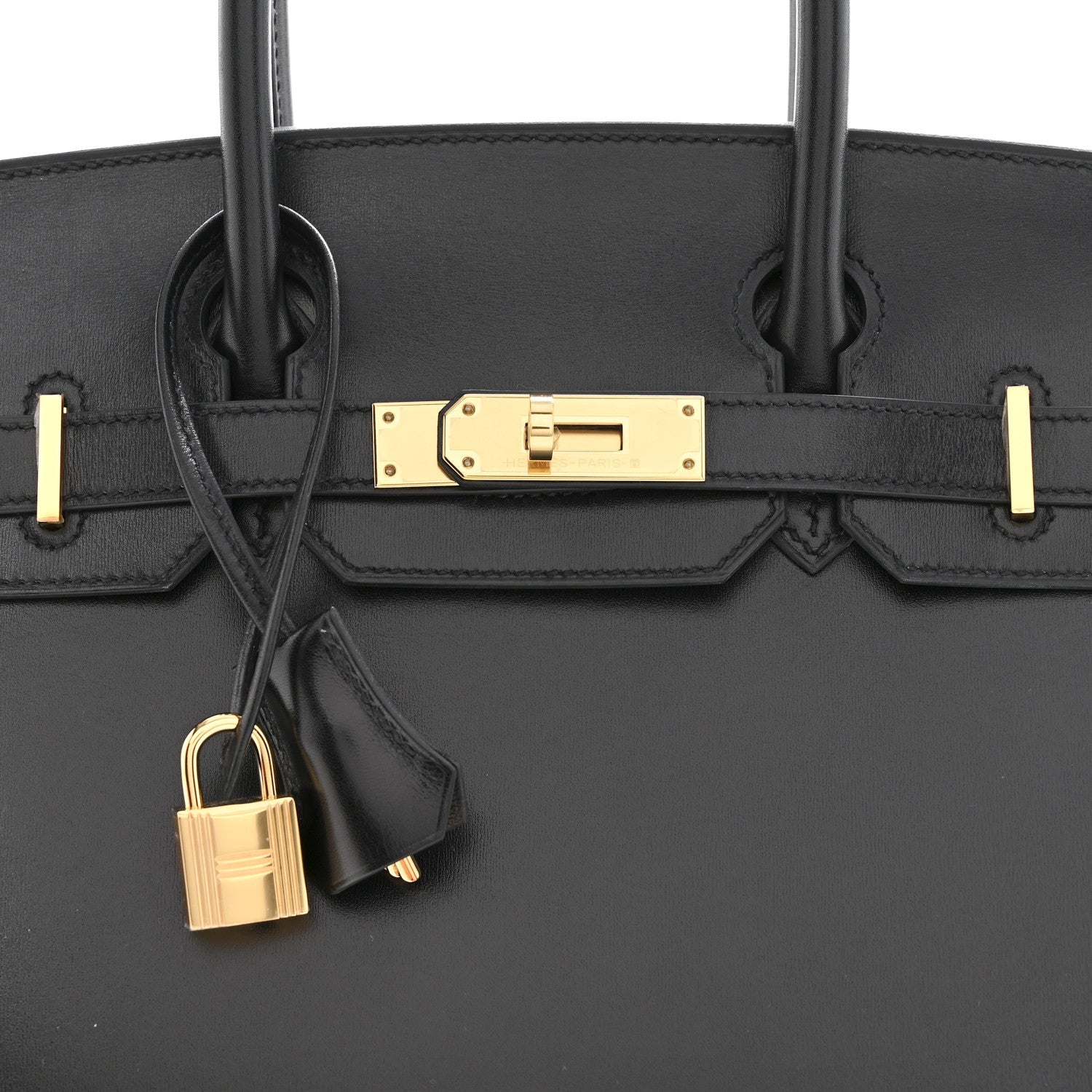 HERMES BIRKIN 30 SELLIER BLACK BOX GOLD HARDWARE