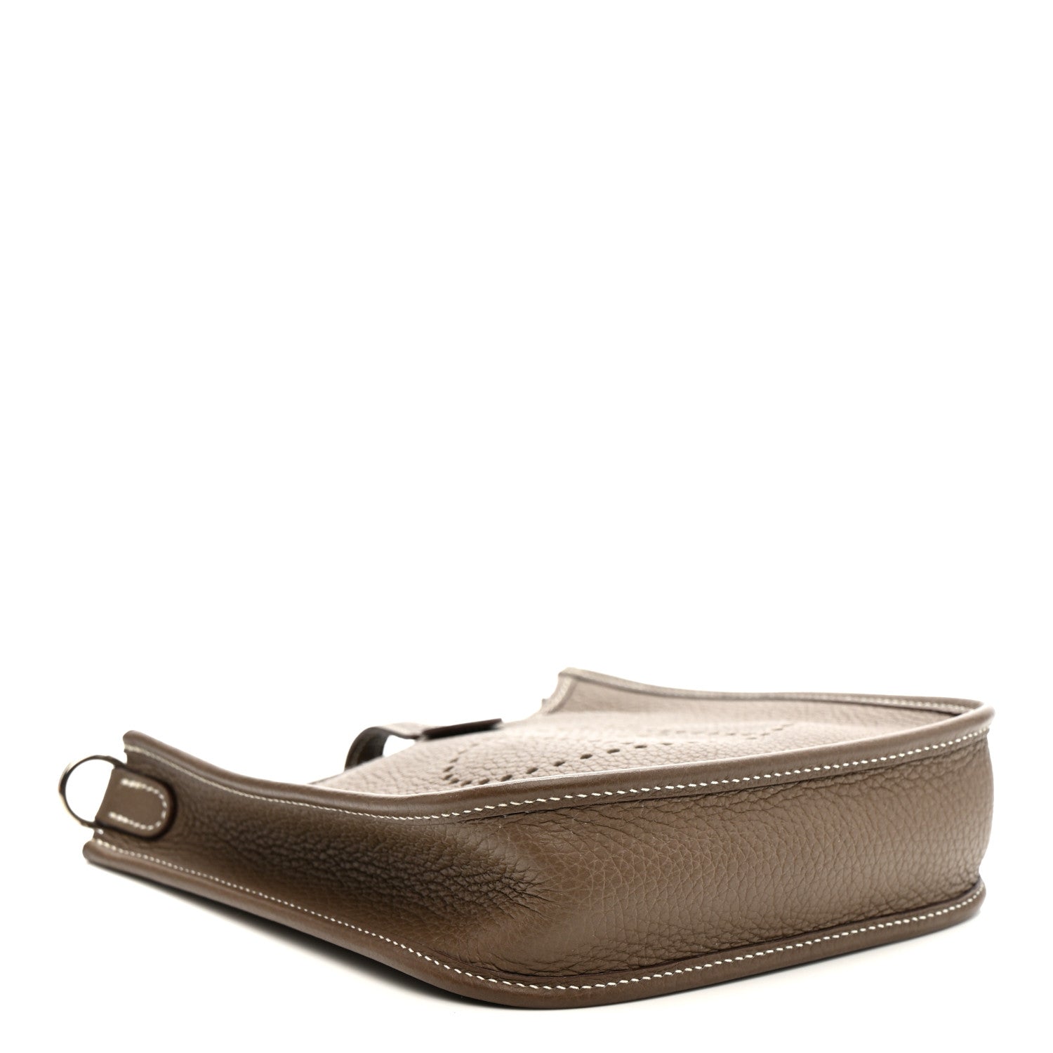 HERMES MINI EVELYNE TPM AMAZON ETOUPE BLEU INDIGO TAURILLON CLEMENCE SILVER HARDWARE