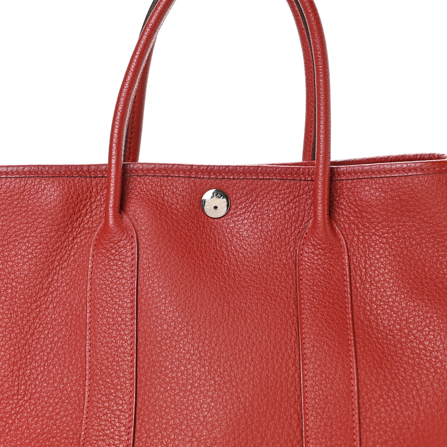 HERMES GARDEN PARTY 30 SIENNE NEGONDA SILVER HARDWARE