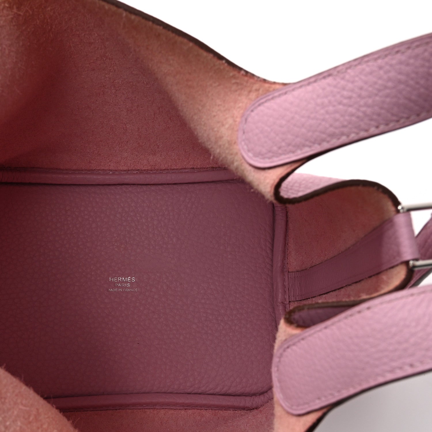 HERMES PICOTIN LOCK PM 18 MAUVE SYLVESTRE TAURILLON CLEMENCE SILVER HARDWARE